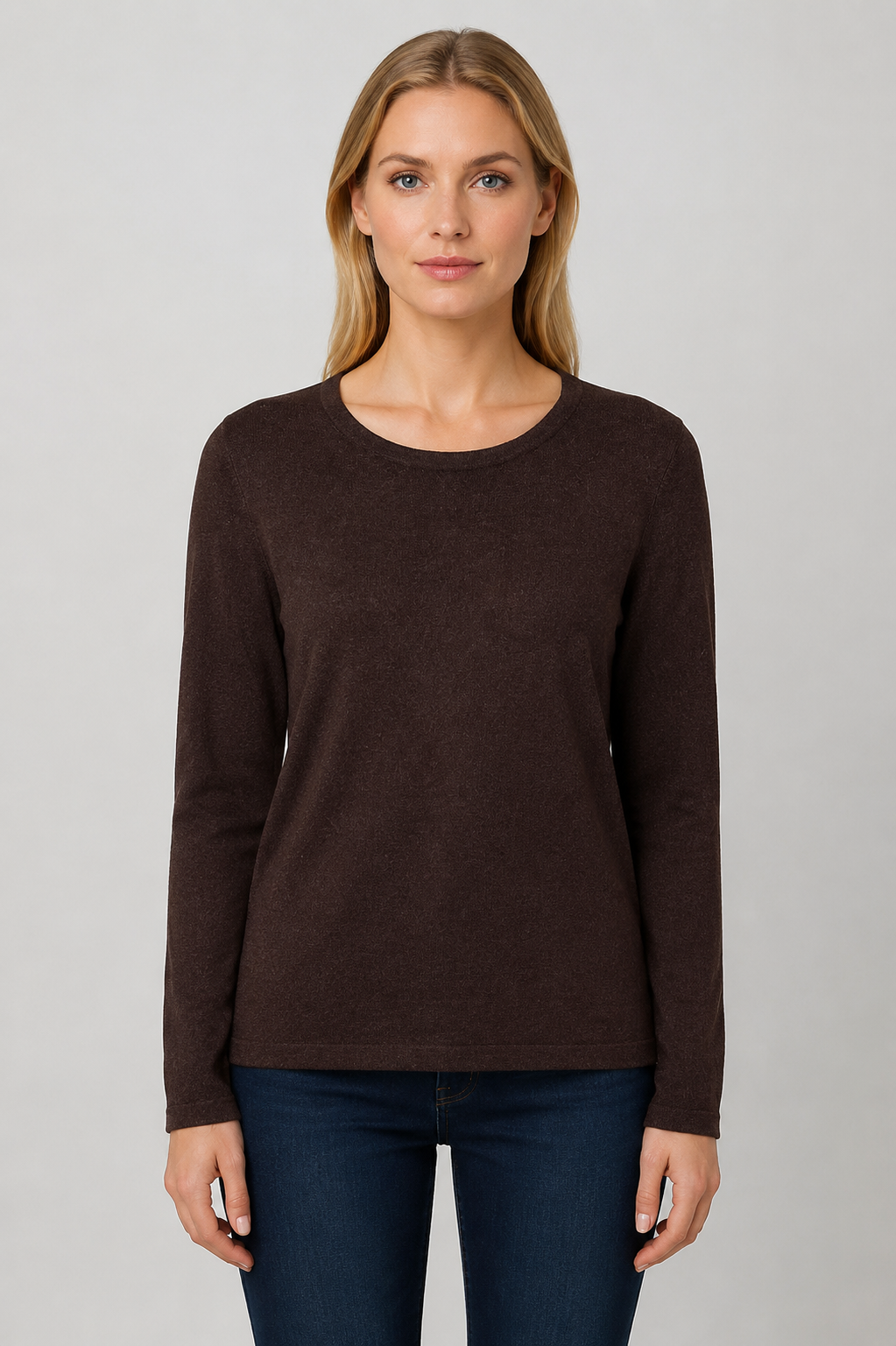 Soya Concepts Dollie Long Sleeve Crew Neck Top - Style 5F33827