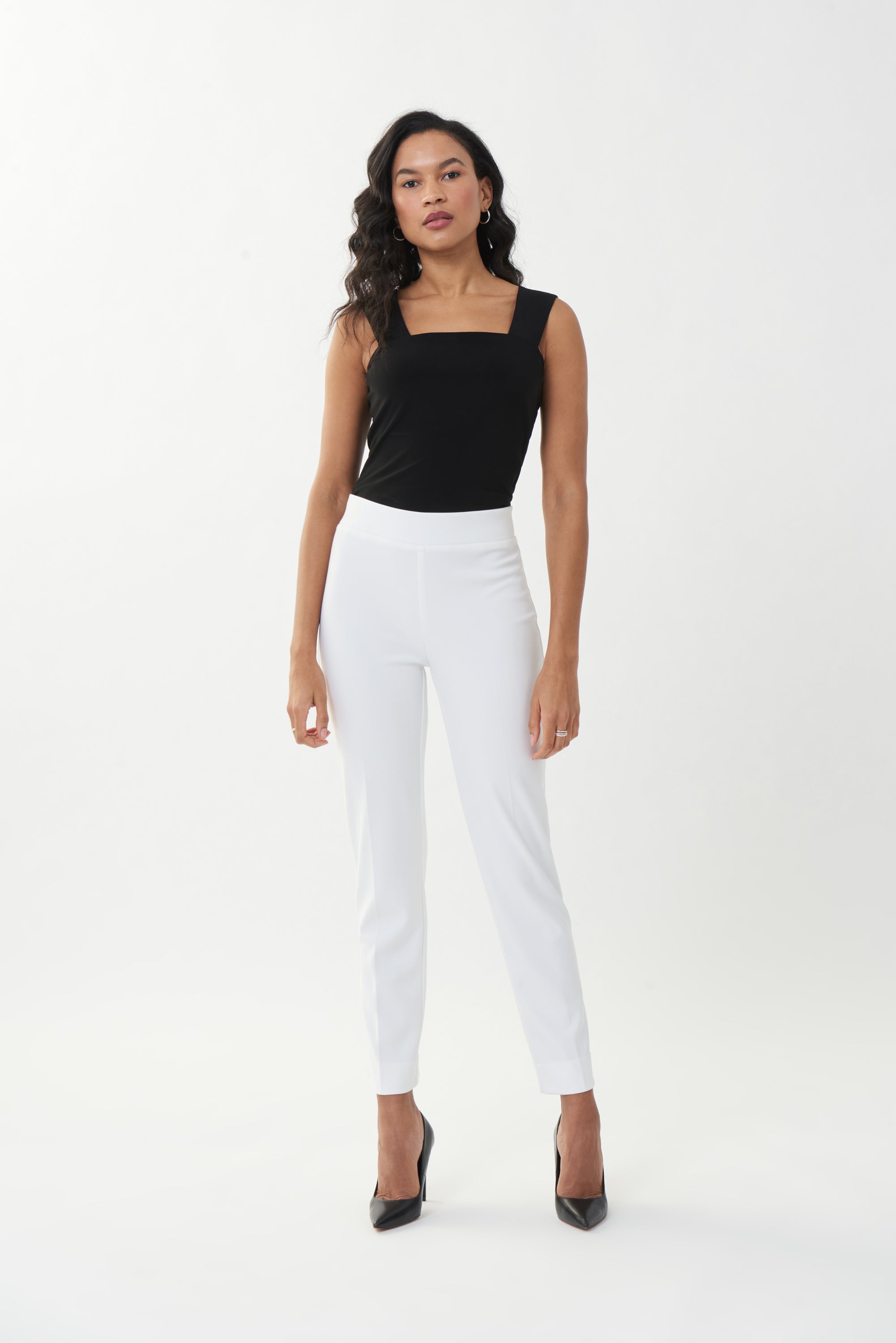 Wide Leg Belt Loop Woven Pants
