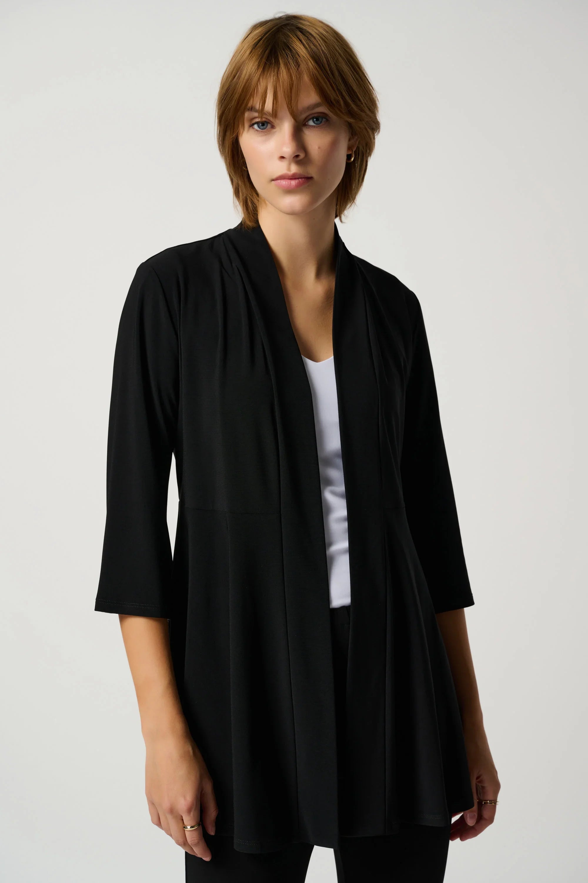 Folded Neckband Flared Cover-Up