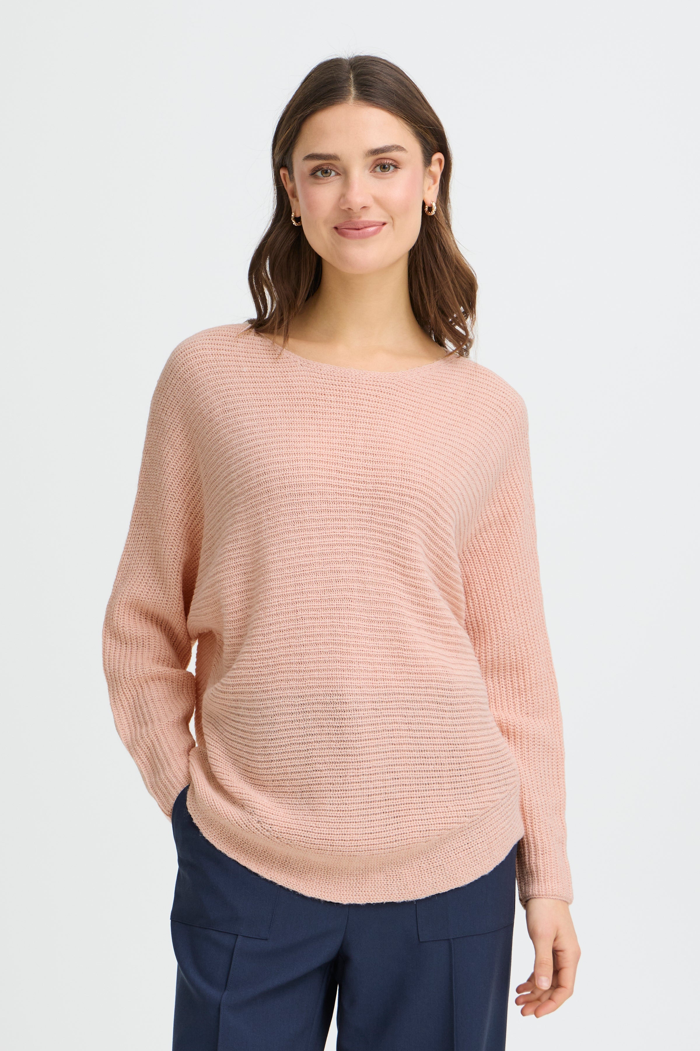 Fransa Loose Long Sleeve Sweater - Style 20611845R