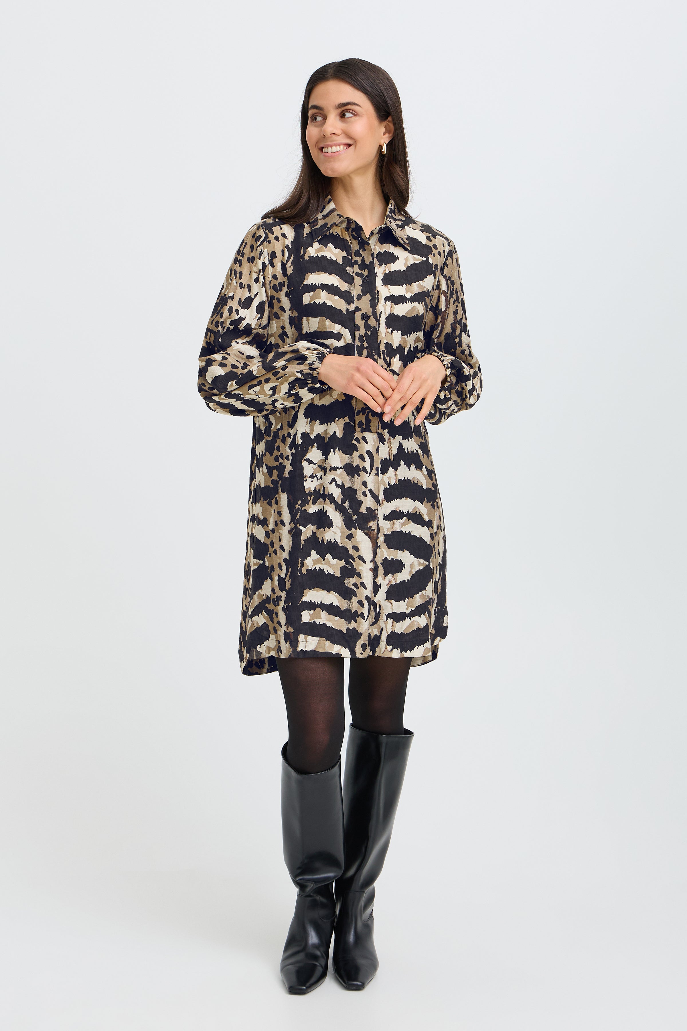 Fransa Print Dress- Style 20617073