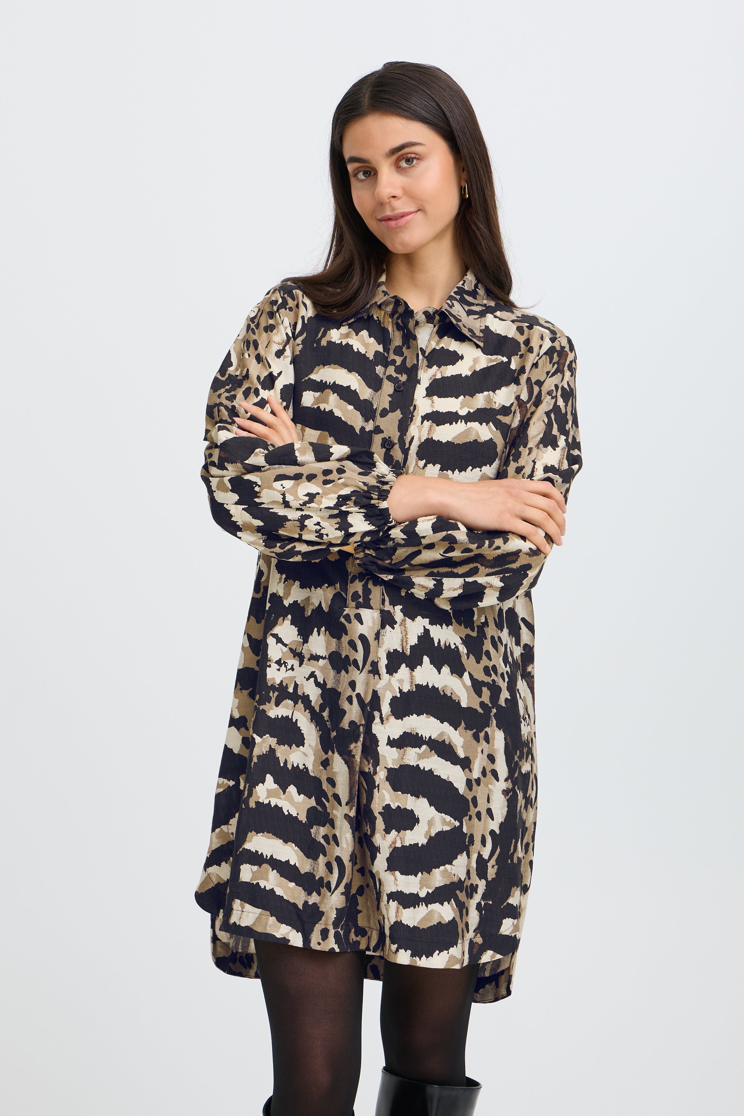 Fransa Print Dress- Style 20617073