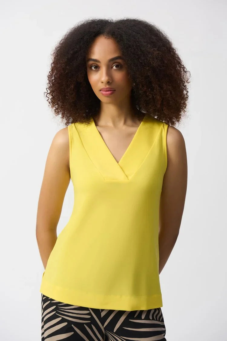Sleeveless V-Neck Silky Cami