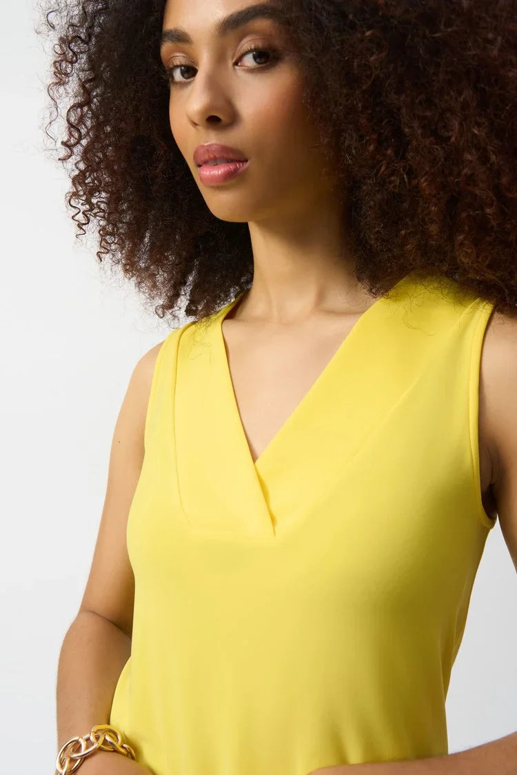 Sleeveless V-Neck Silky Cami