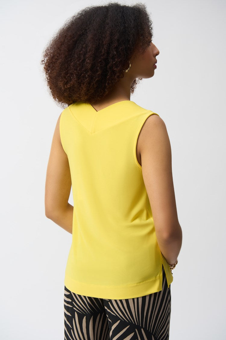 Sleeveless V-Neck Silky Cami