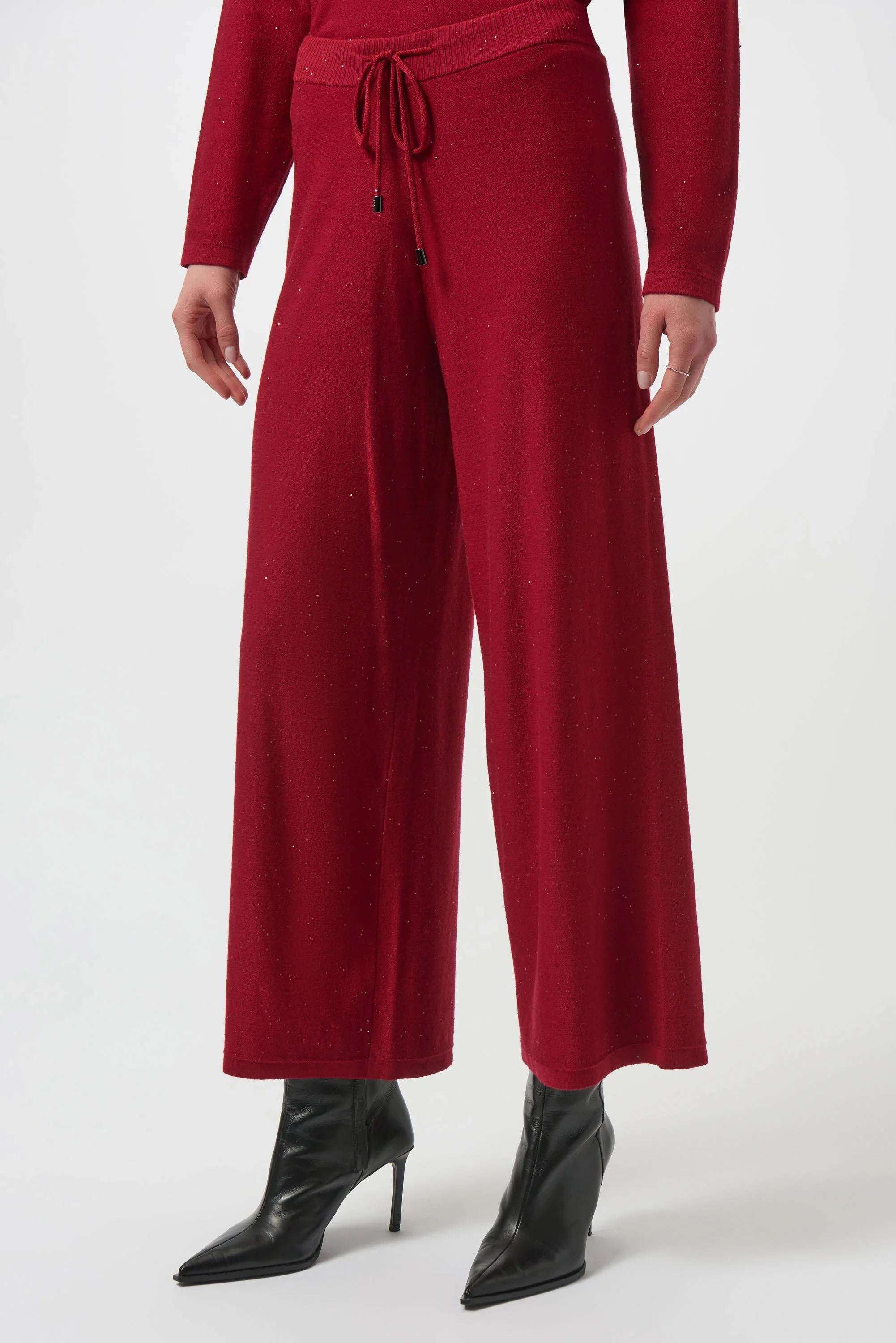 Sequin Culotte Elastic Pants
