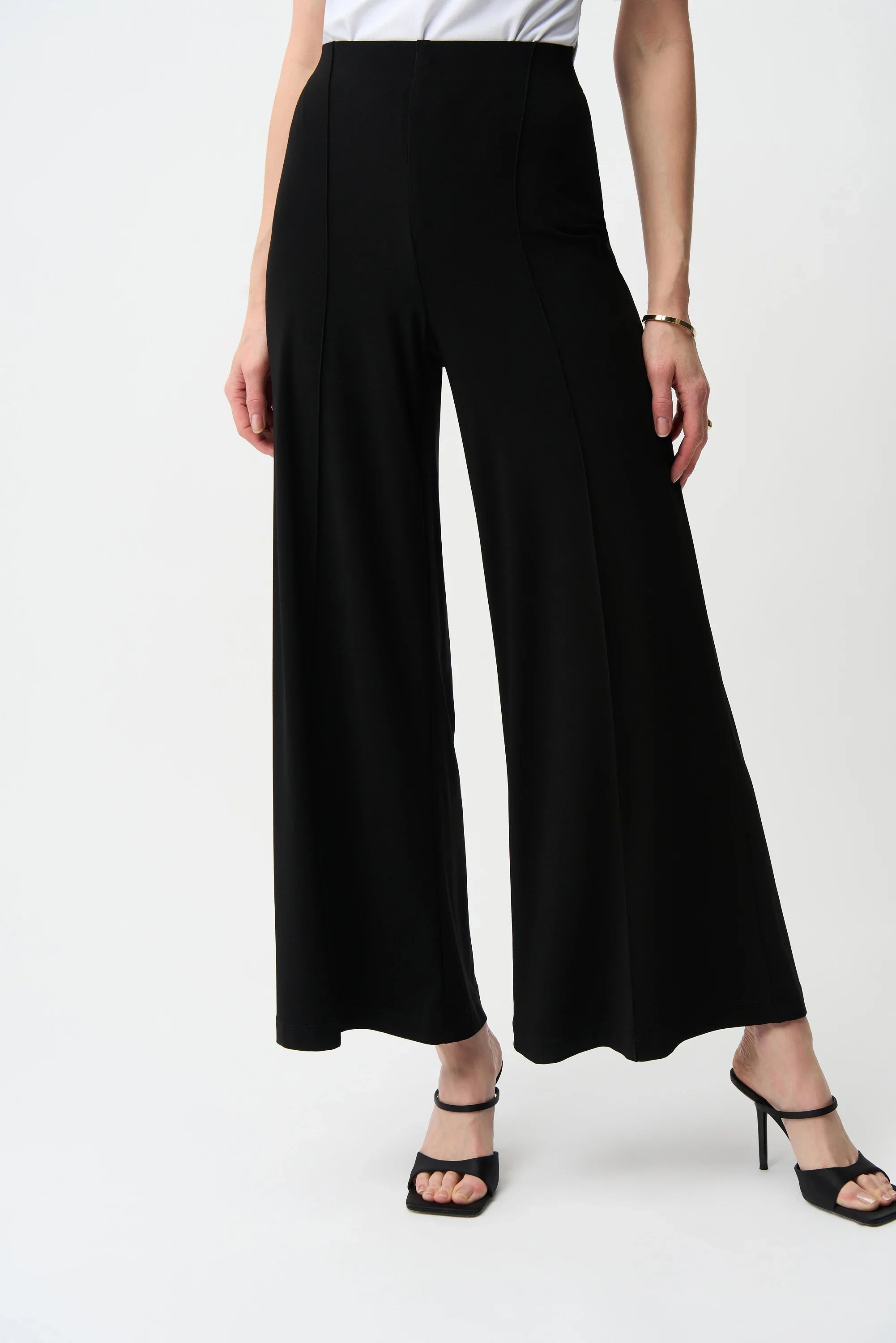Wide Leg Front Slit Pants
