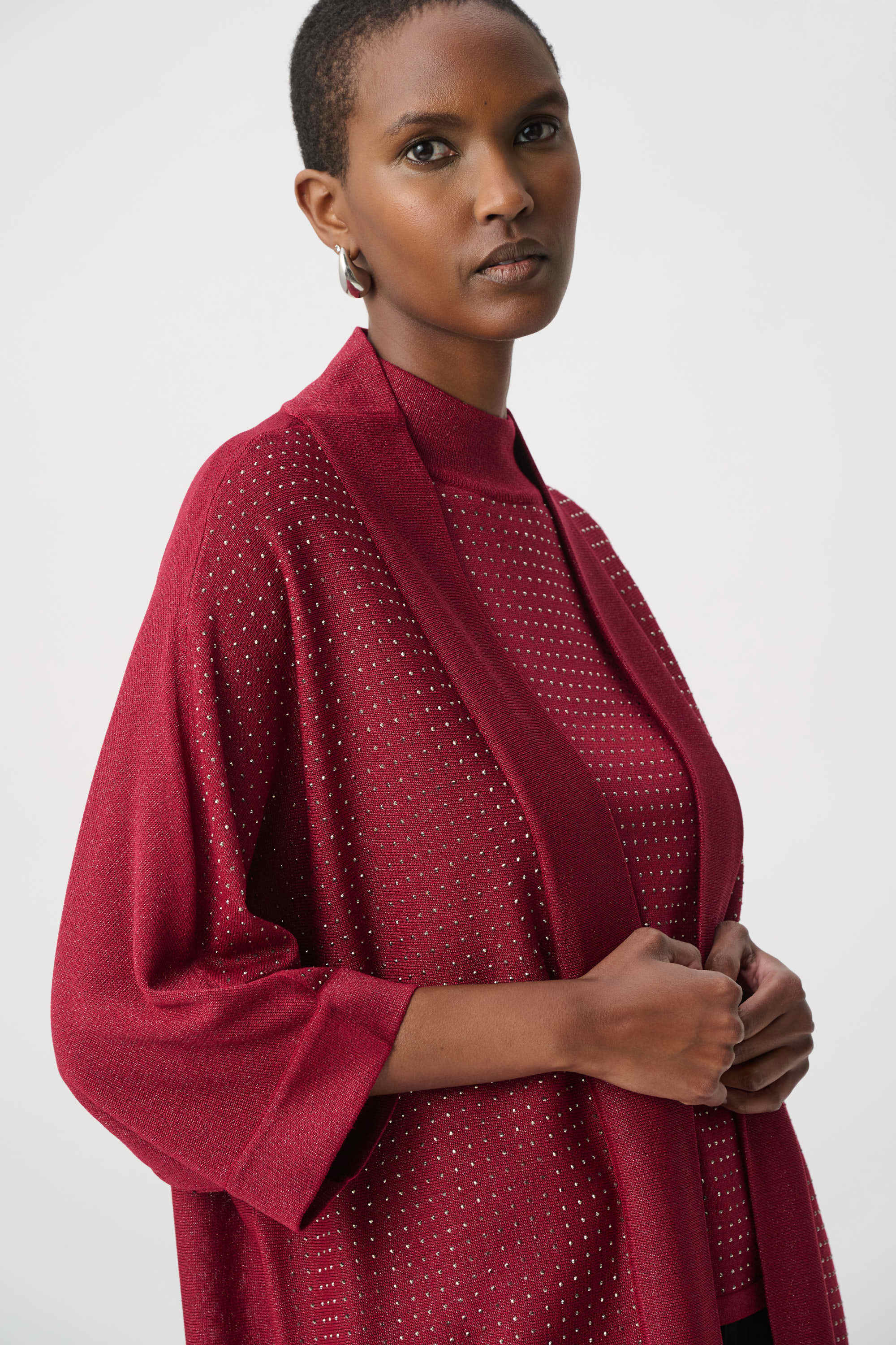 Longline Open-Front Knit Cover-Up
