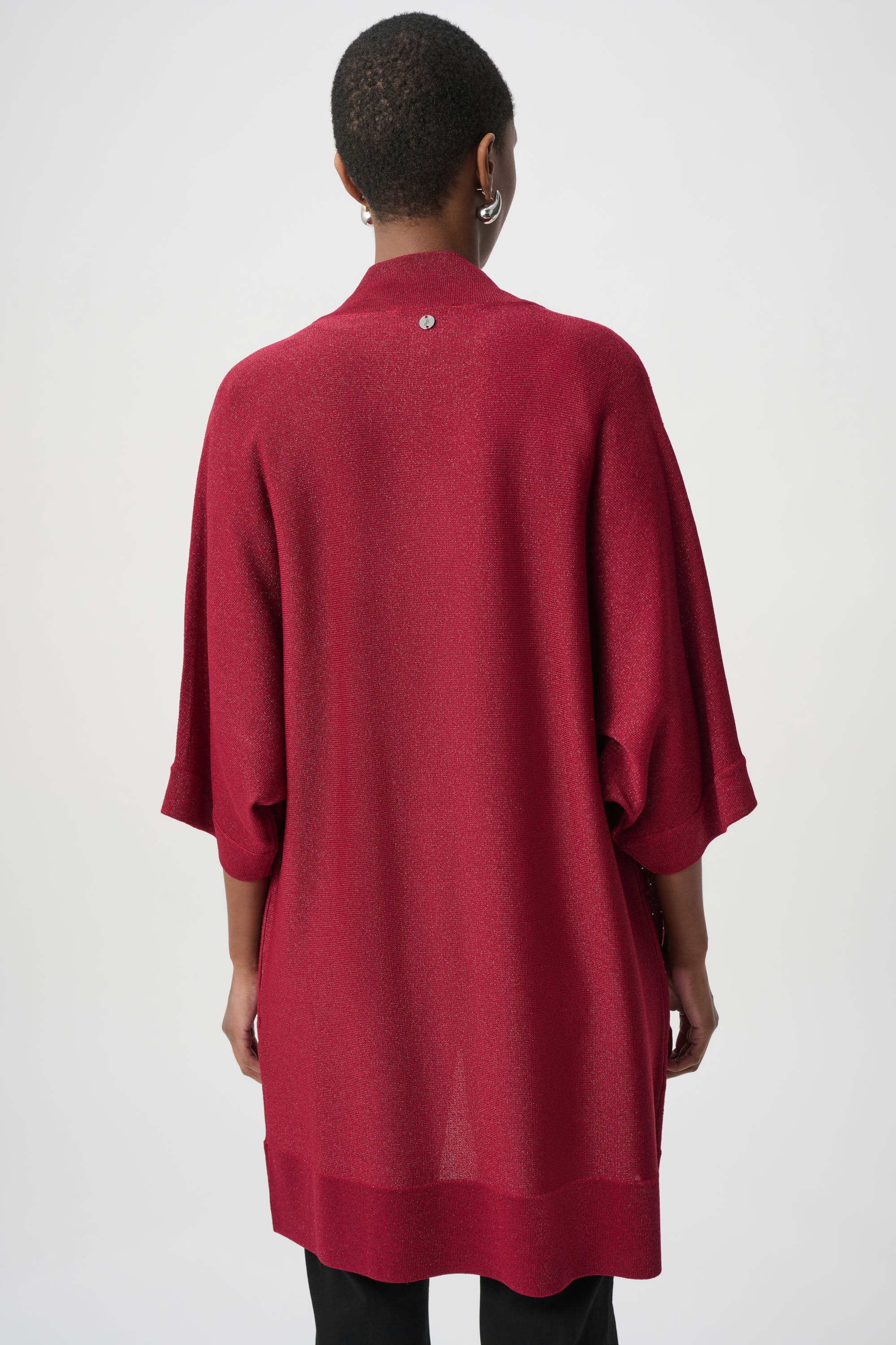 Longline Open-Front Knit Cover-Up