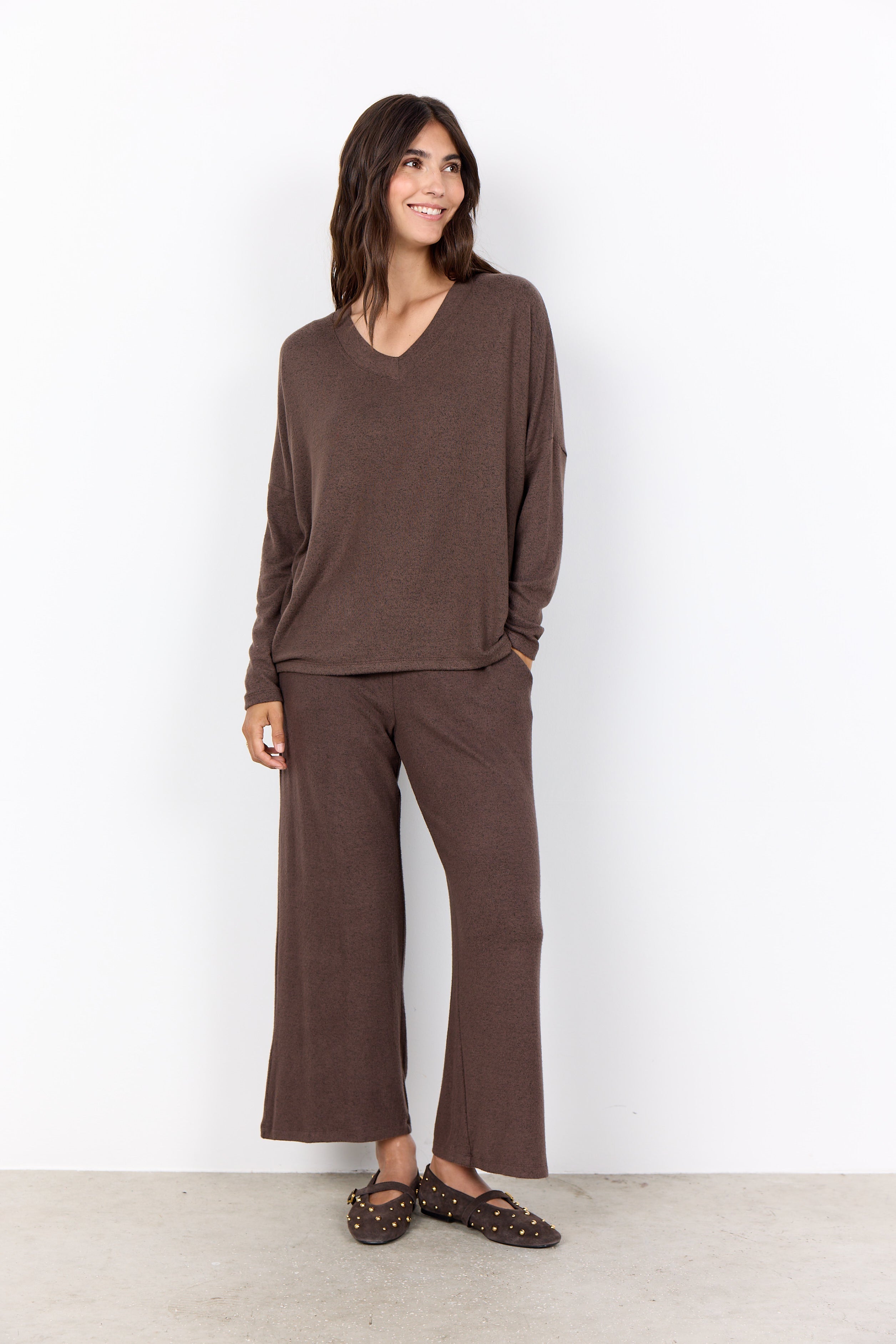 Soya Concepts V-Neck Drop Shoulder Top - Style 5F25893