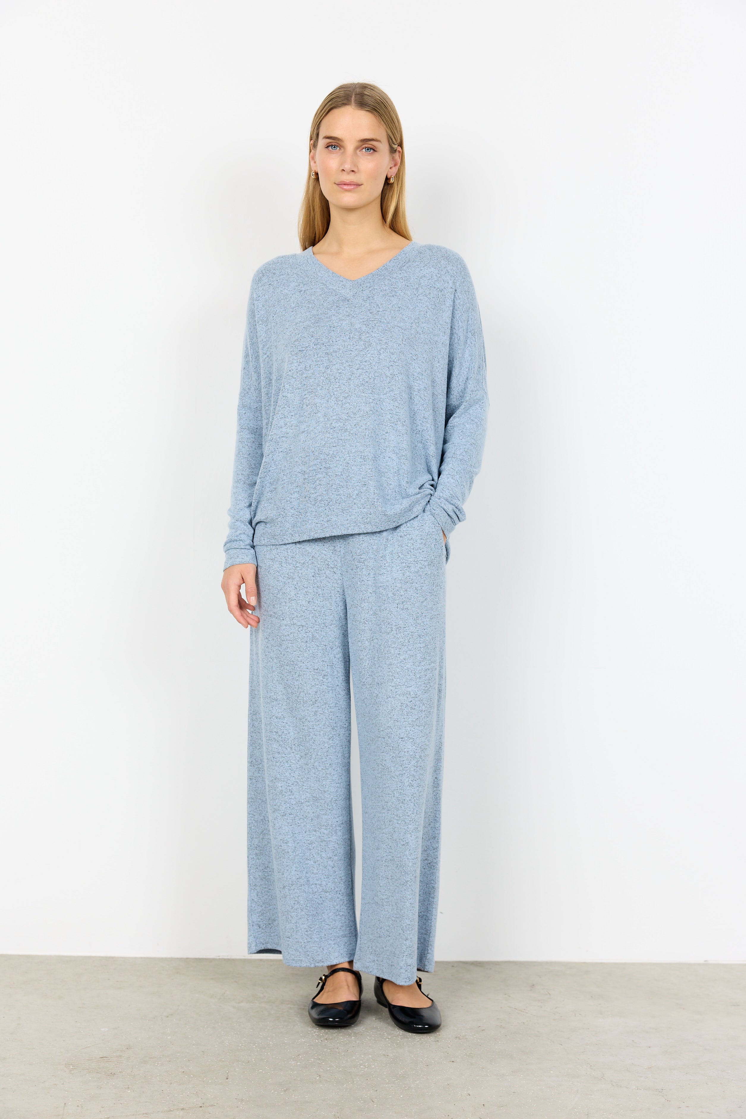 Soya Concepts V-Neck Drop Shoulder Top - Style 5F25893T