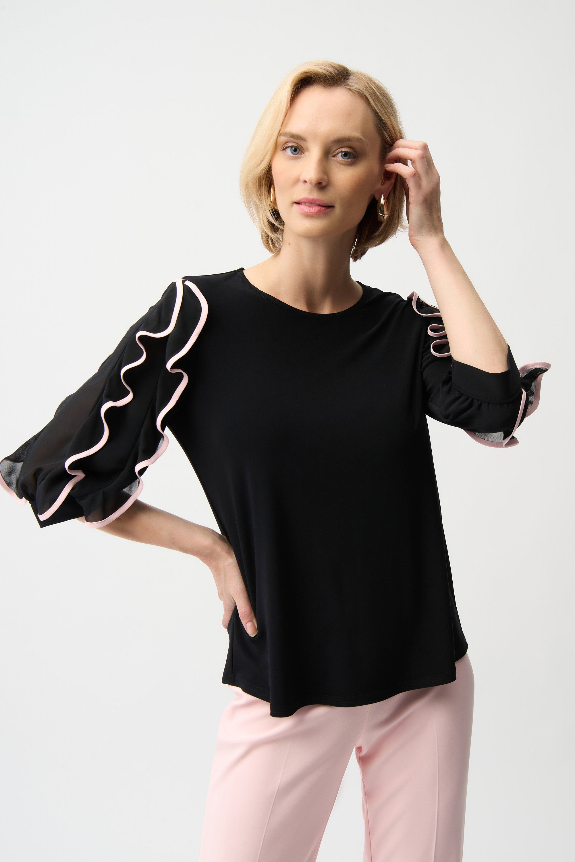 Chiffon Puff Sleeve Top