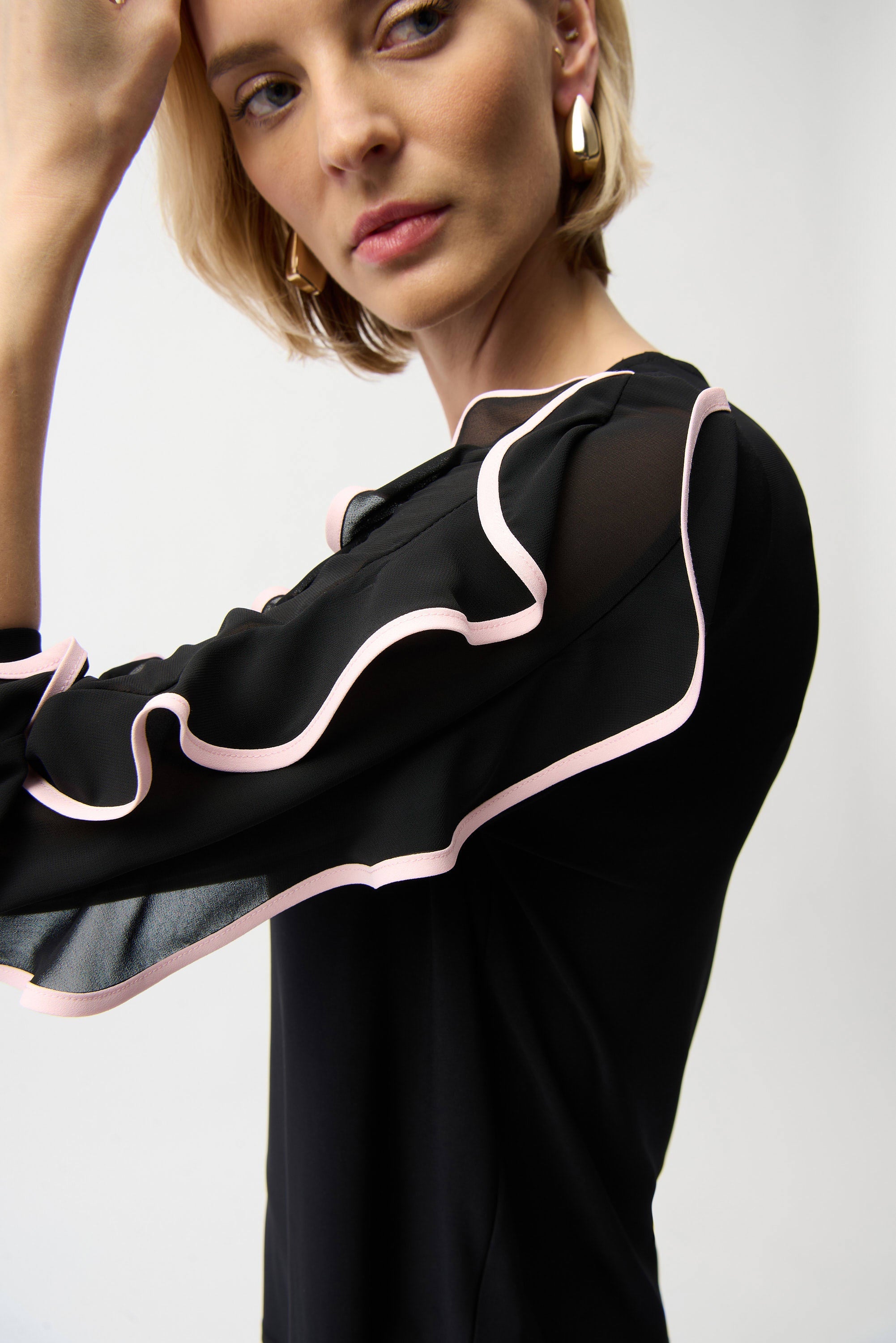 Chiffon Puff Sleeve Top