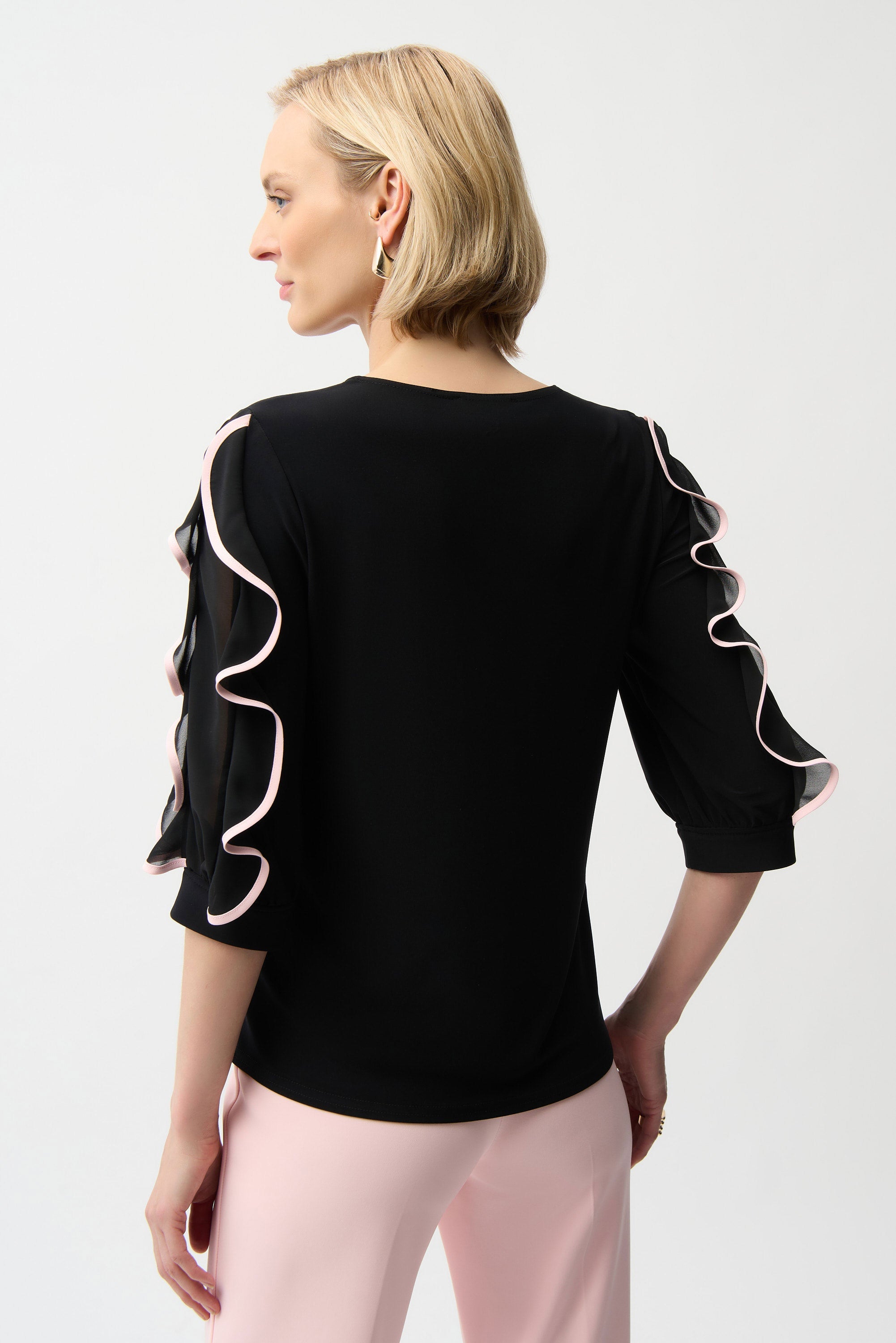 Chiffon Puff Sleeve Top