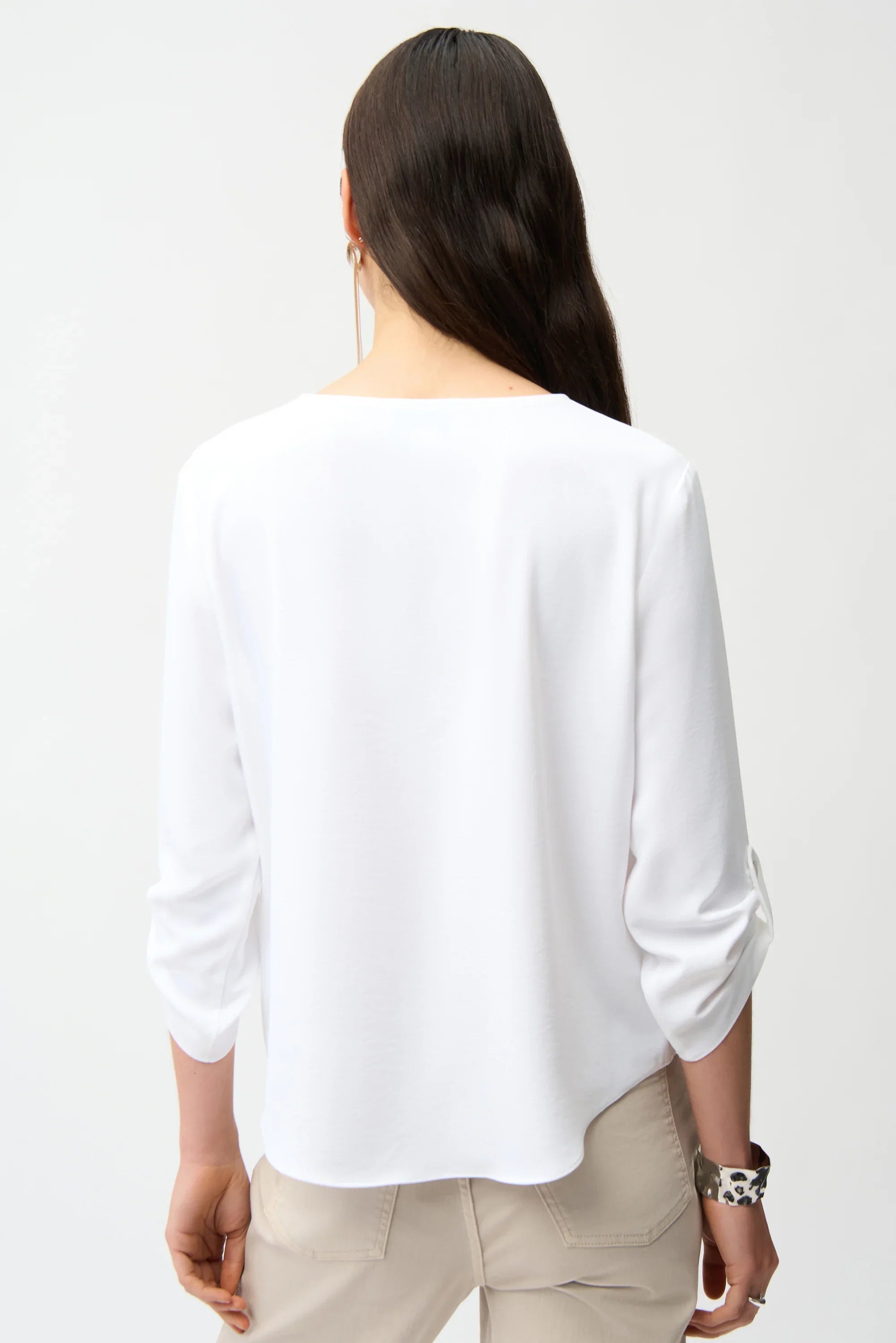 Keyhole Button Dolman Top