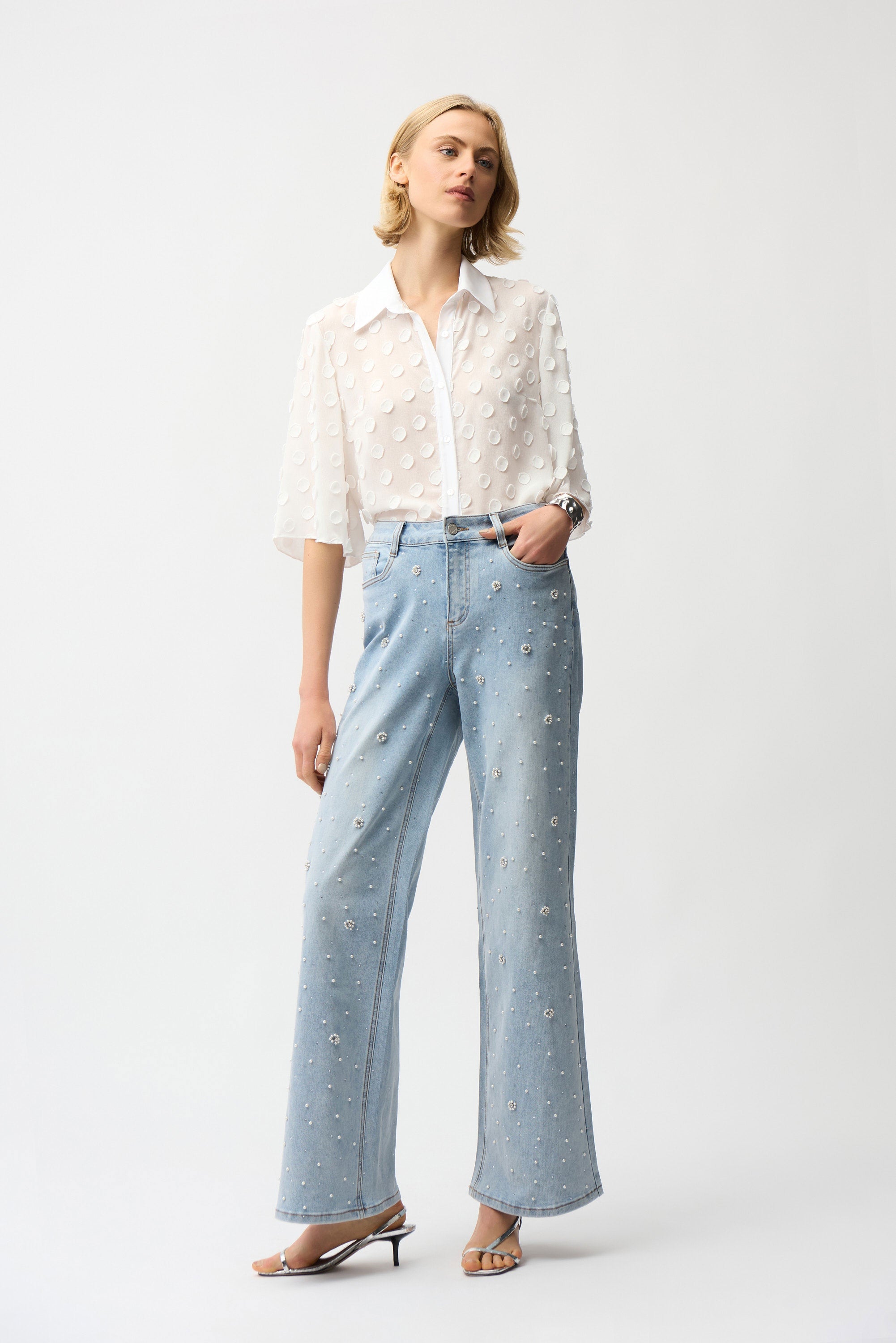 Georgette Bell Sleeve Blouse