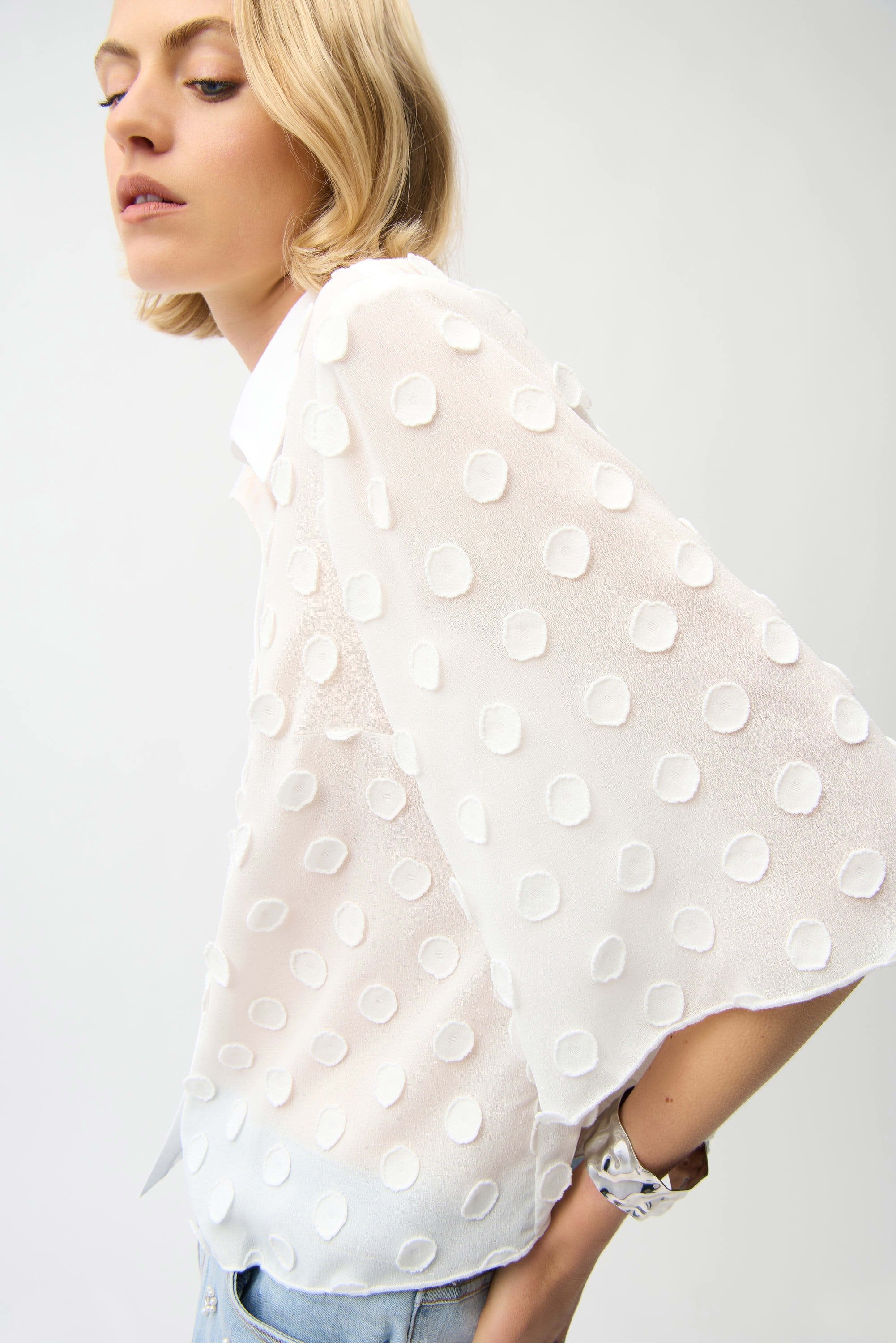 Georgette Bell Sleeve Blouse