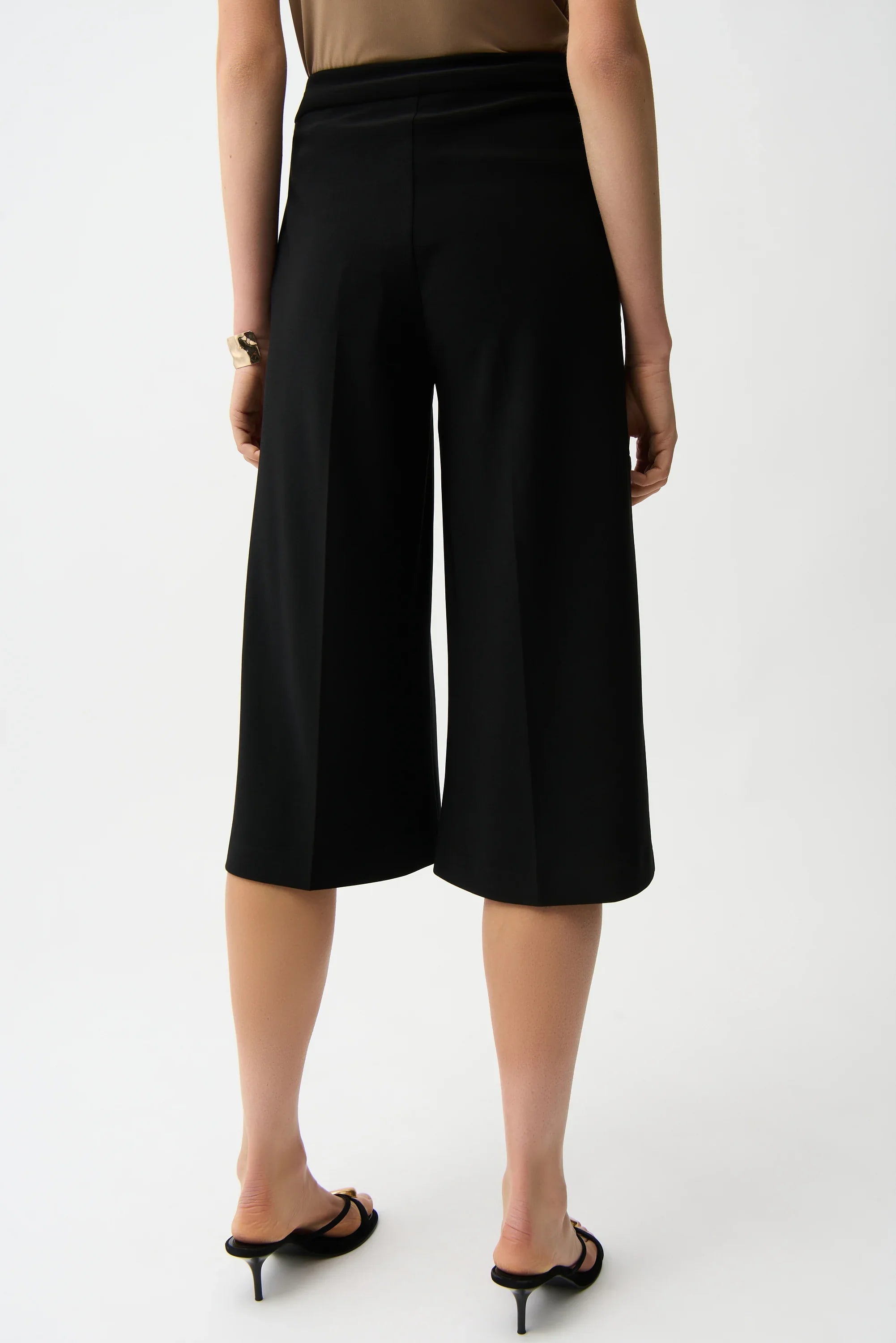 Bonded Culotte Pull-On Pants