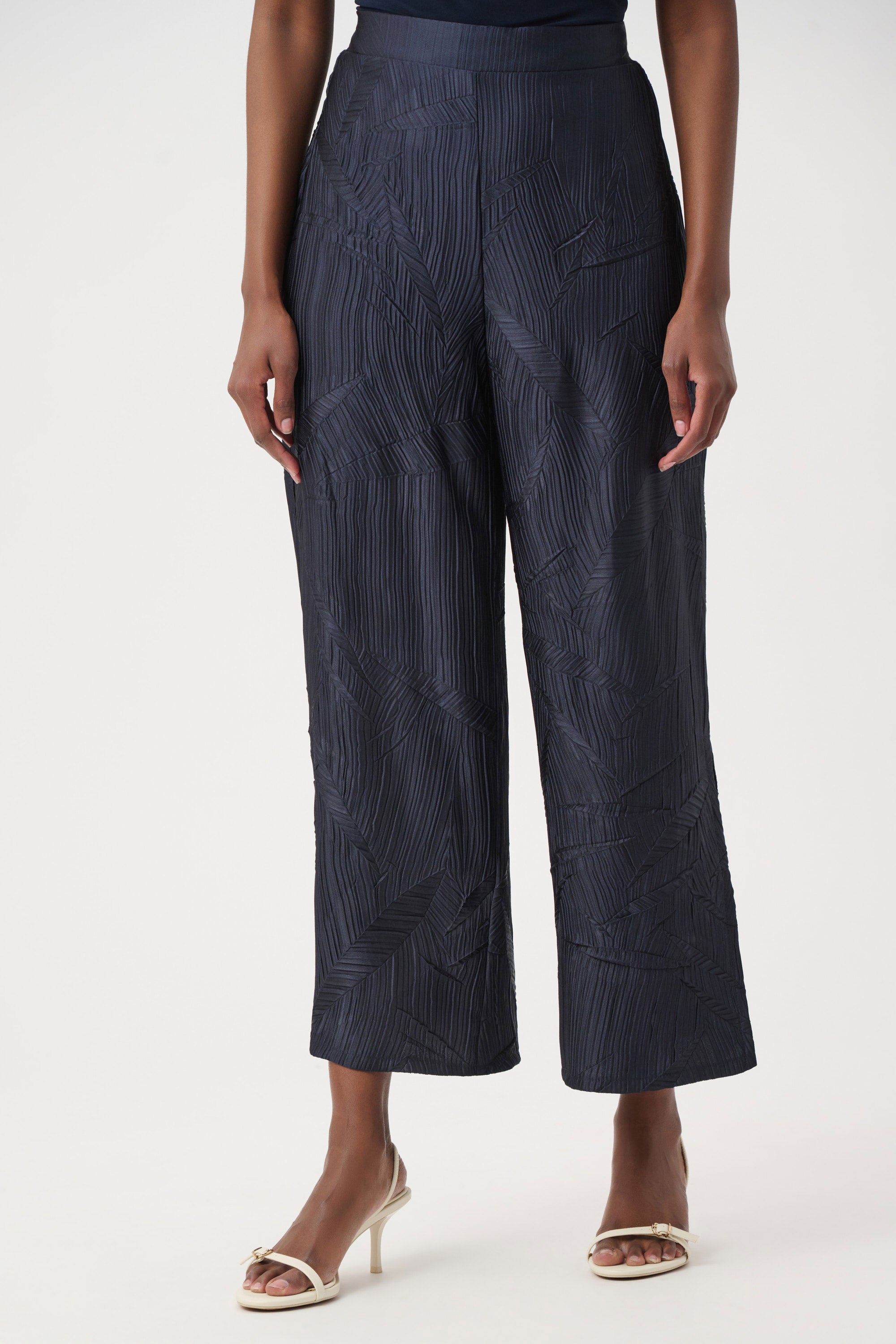 Satin Wide-Leg Culotte Pants