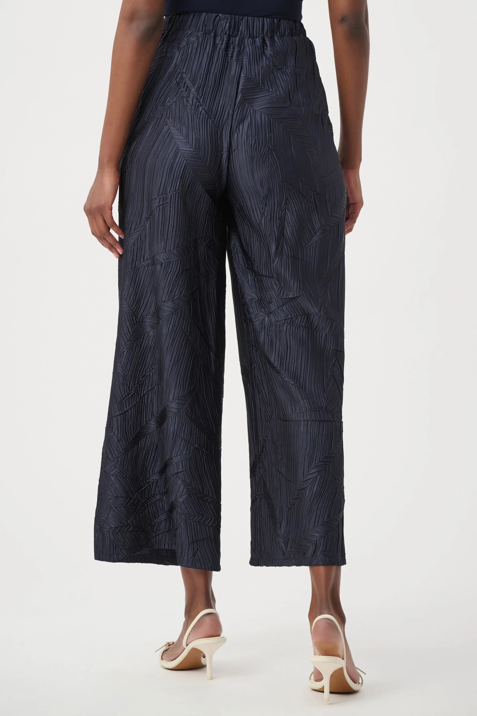 Satin Wide-Leg Culotte Pants