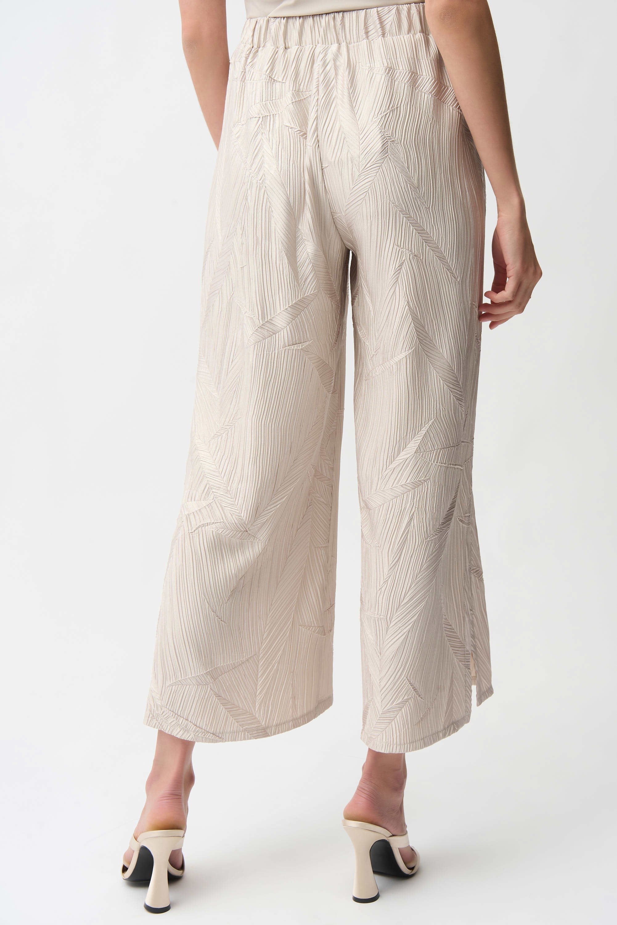 Satin Wide-Leg Culotte Pants