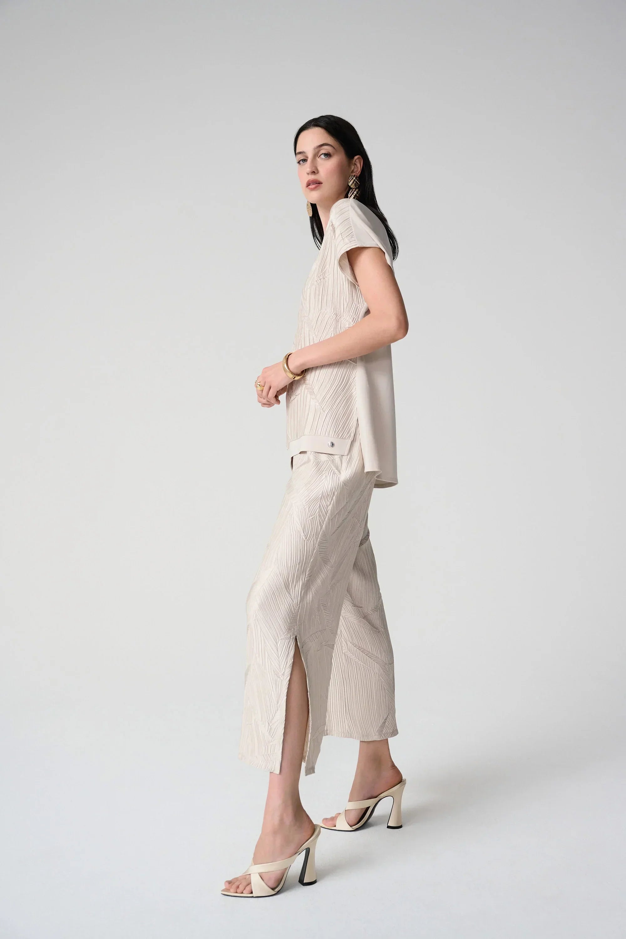 Satin Wide-Leg Culotte Pants