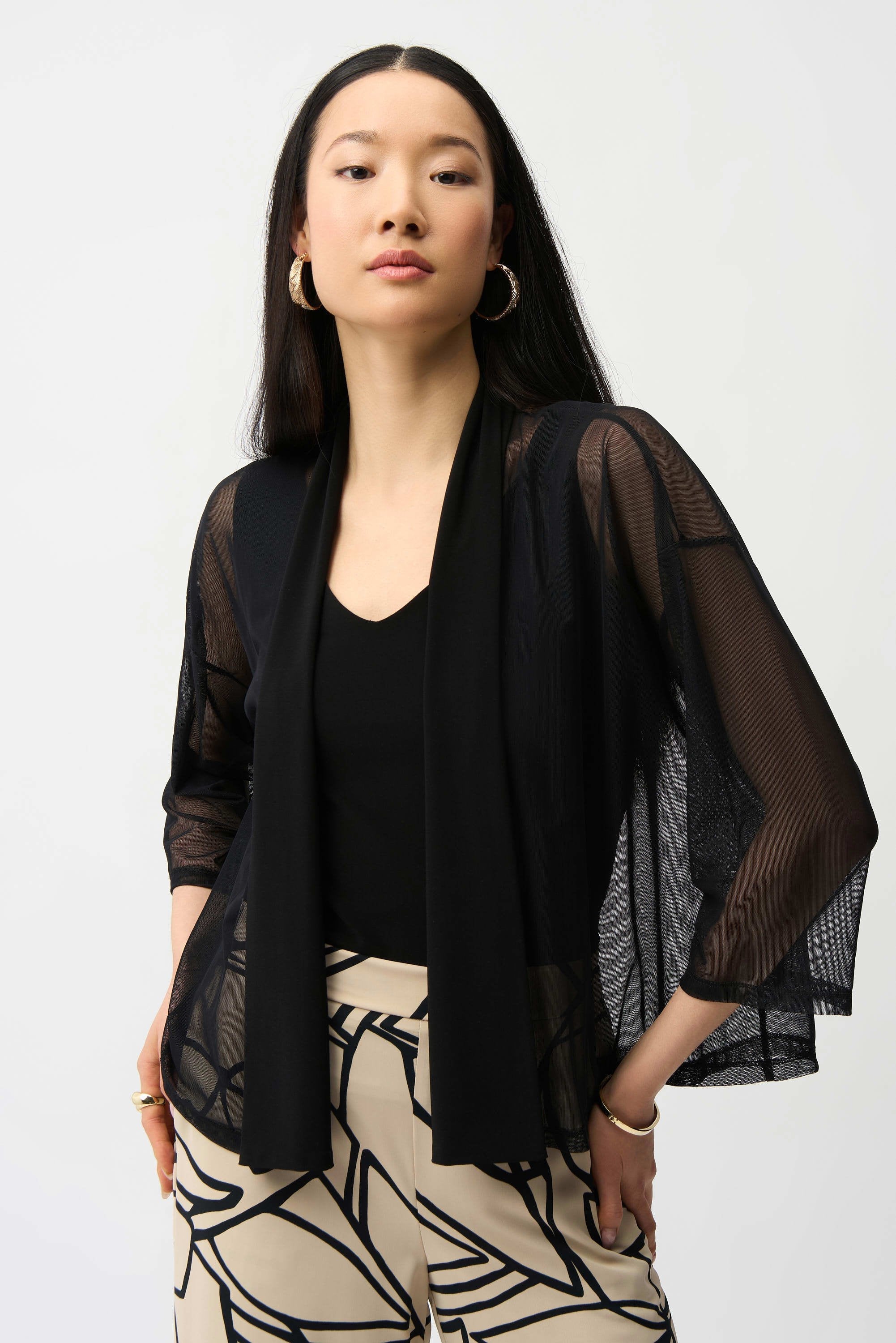 Mesh Silky Knit Cover-Up