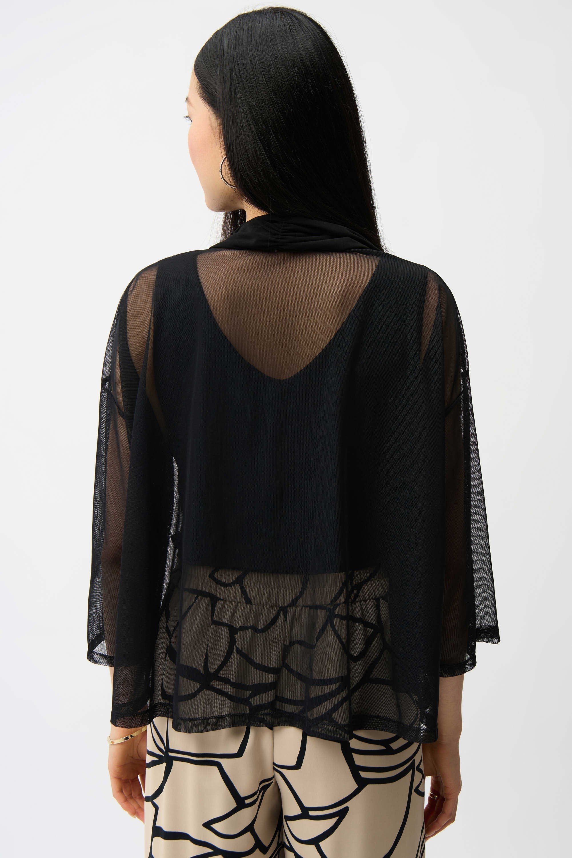 Mesh Silky Knit Cover-Up