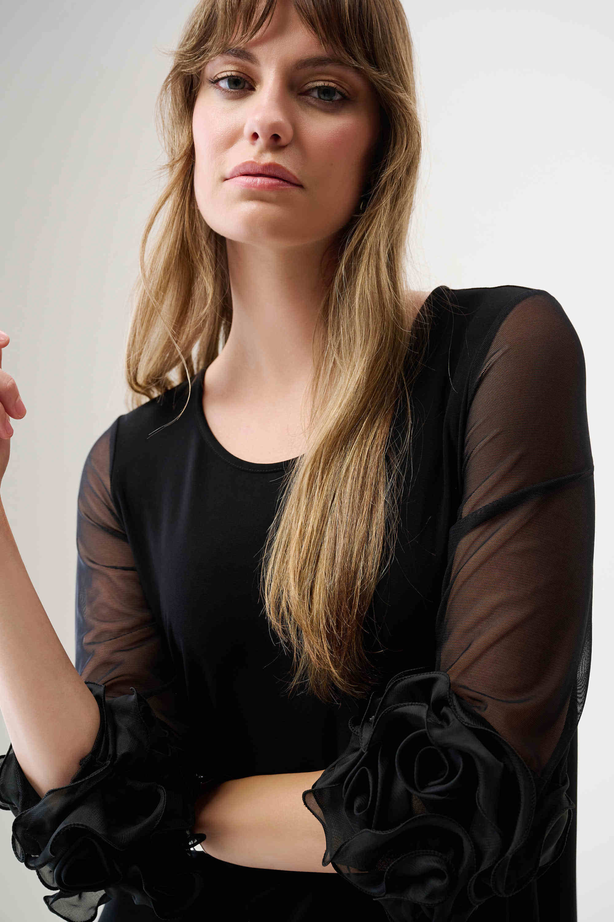 Ruffled Bell Sleeve Dress