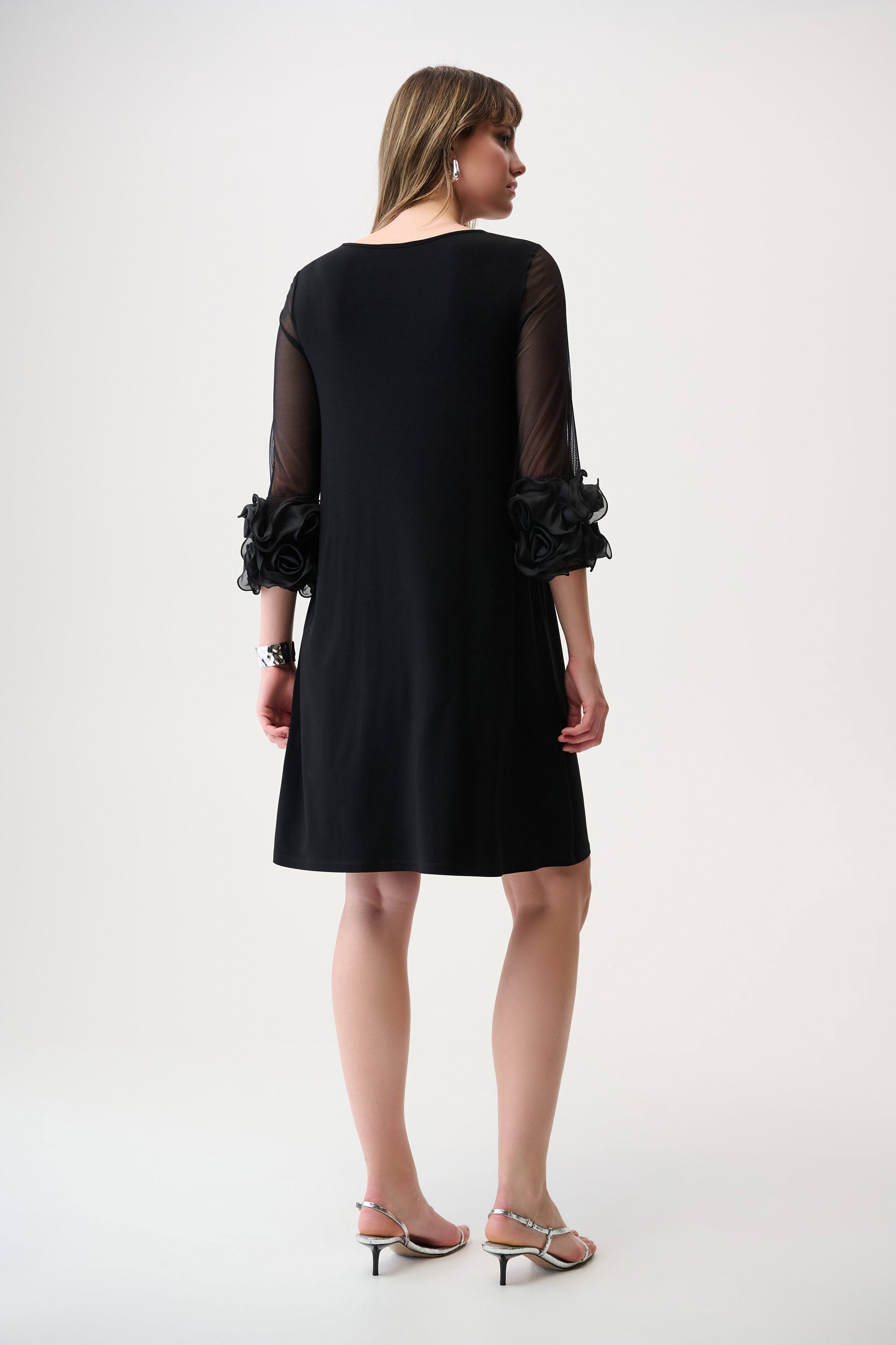 Ruffled Bell Sleeve Dress