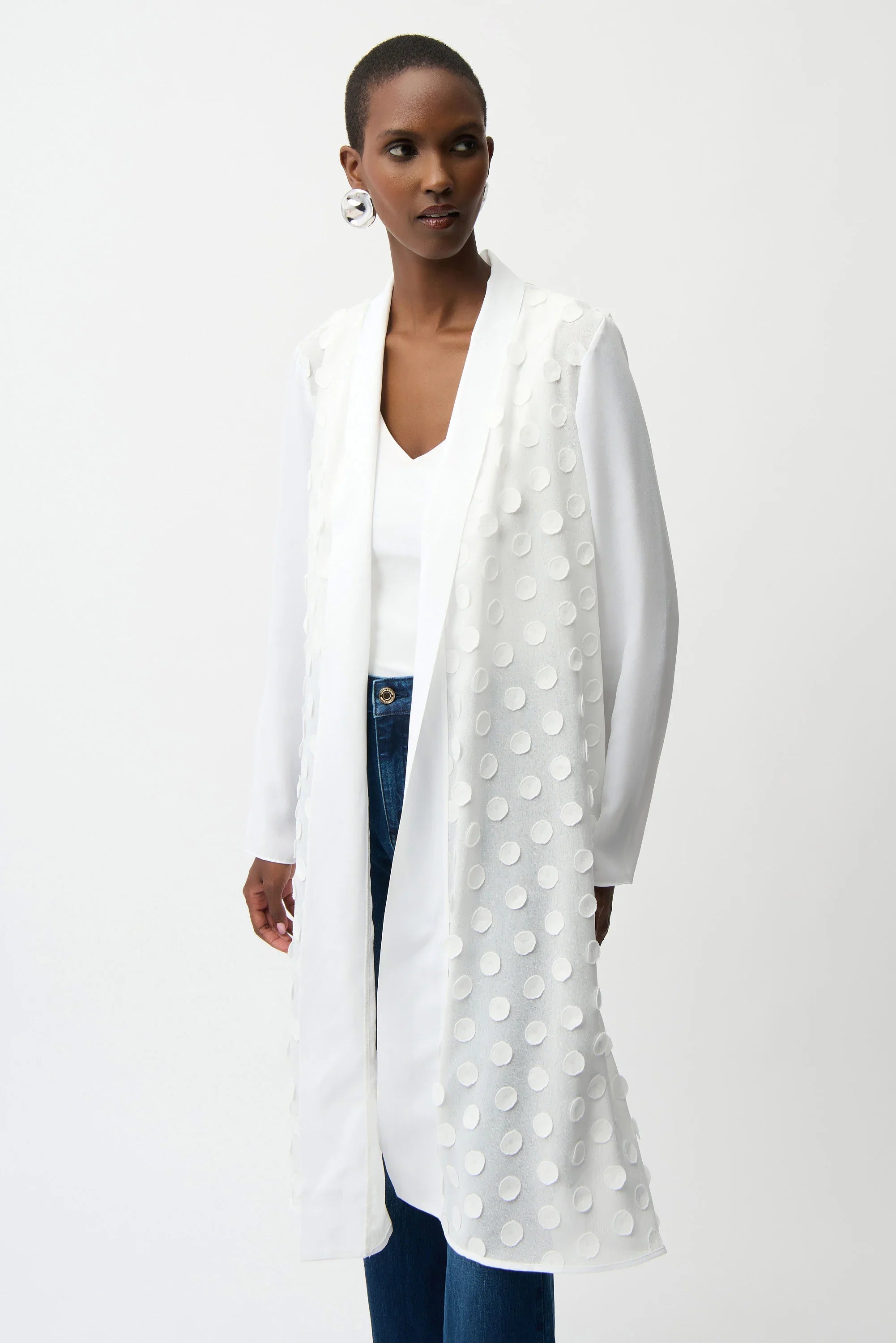 3D Dot Georgette Cover-Up