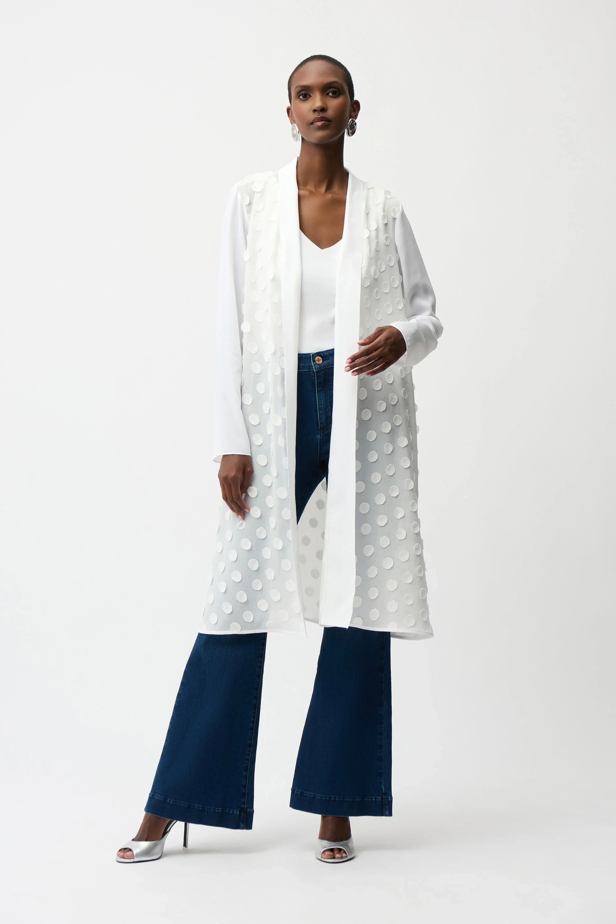 3D Dot Georgette Cover-Up