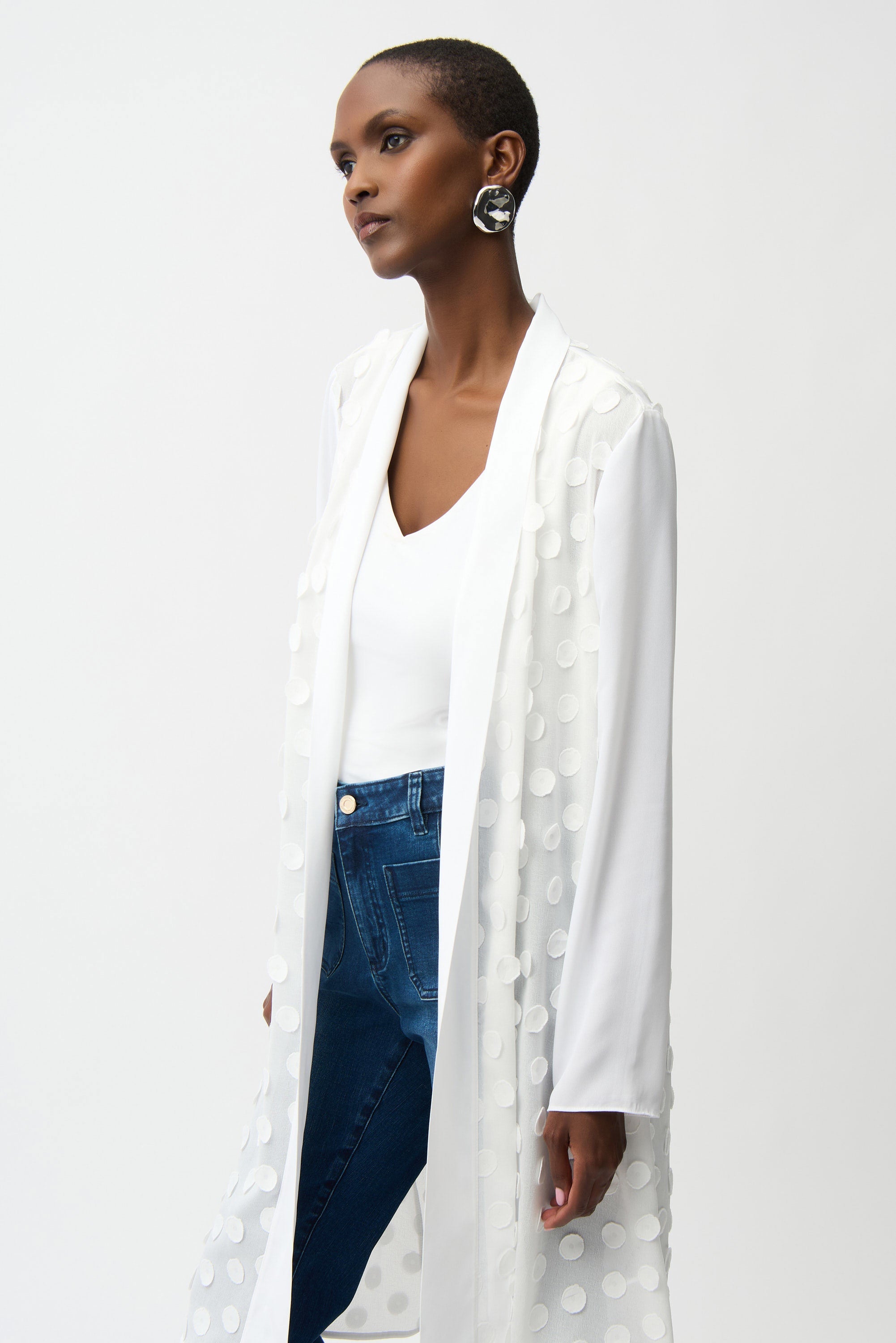3D Dot Georgette Cover-Up