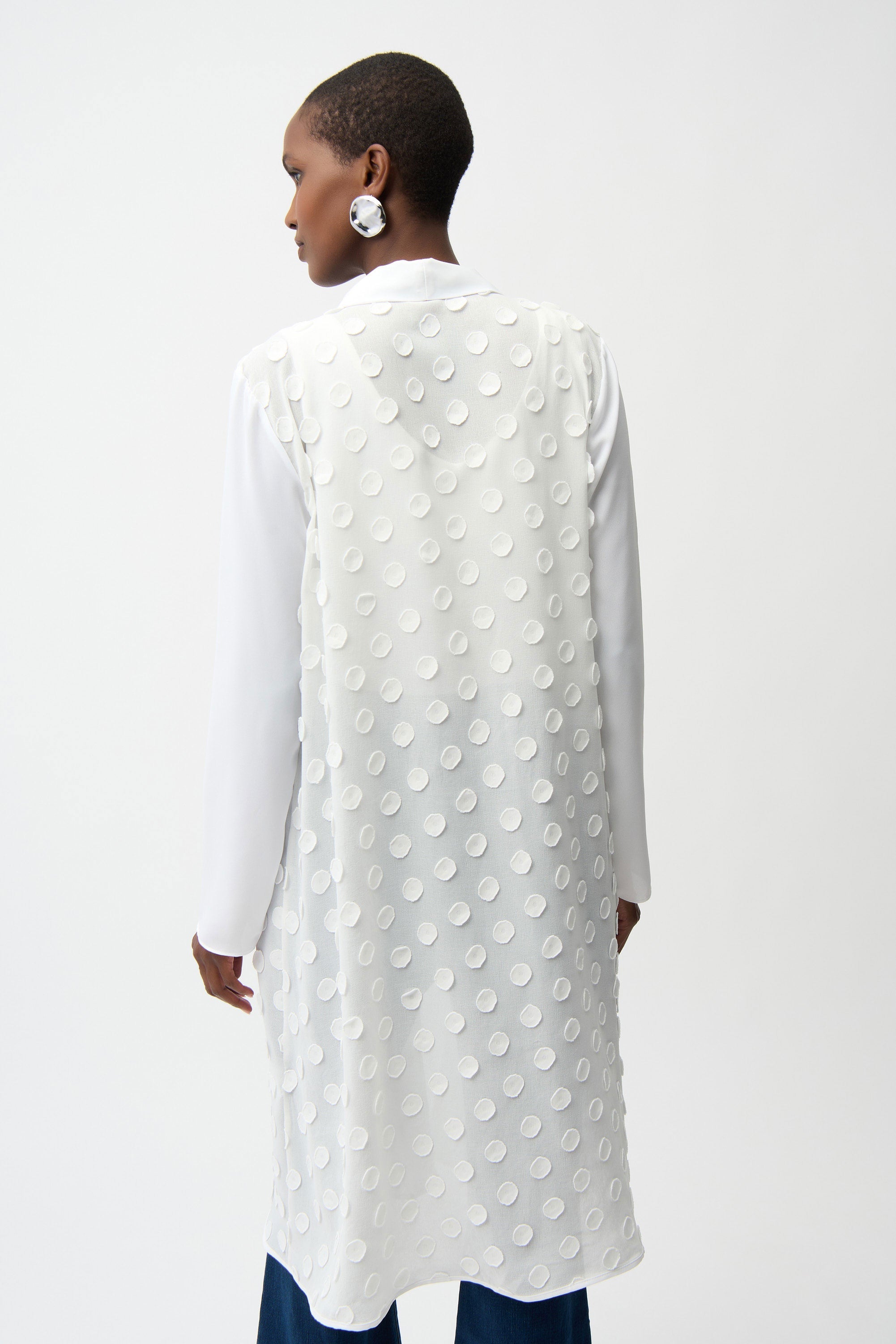 3D Dot Georgette Cover-Up