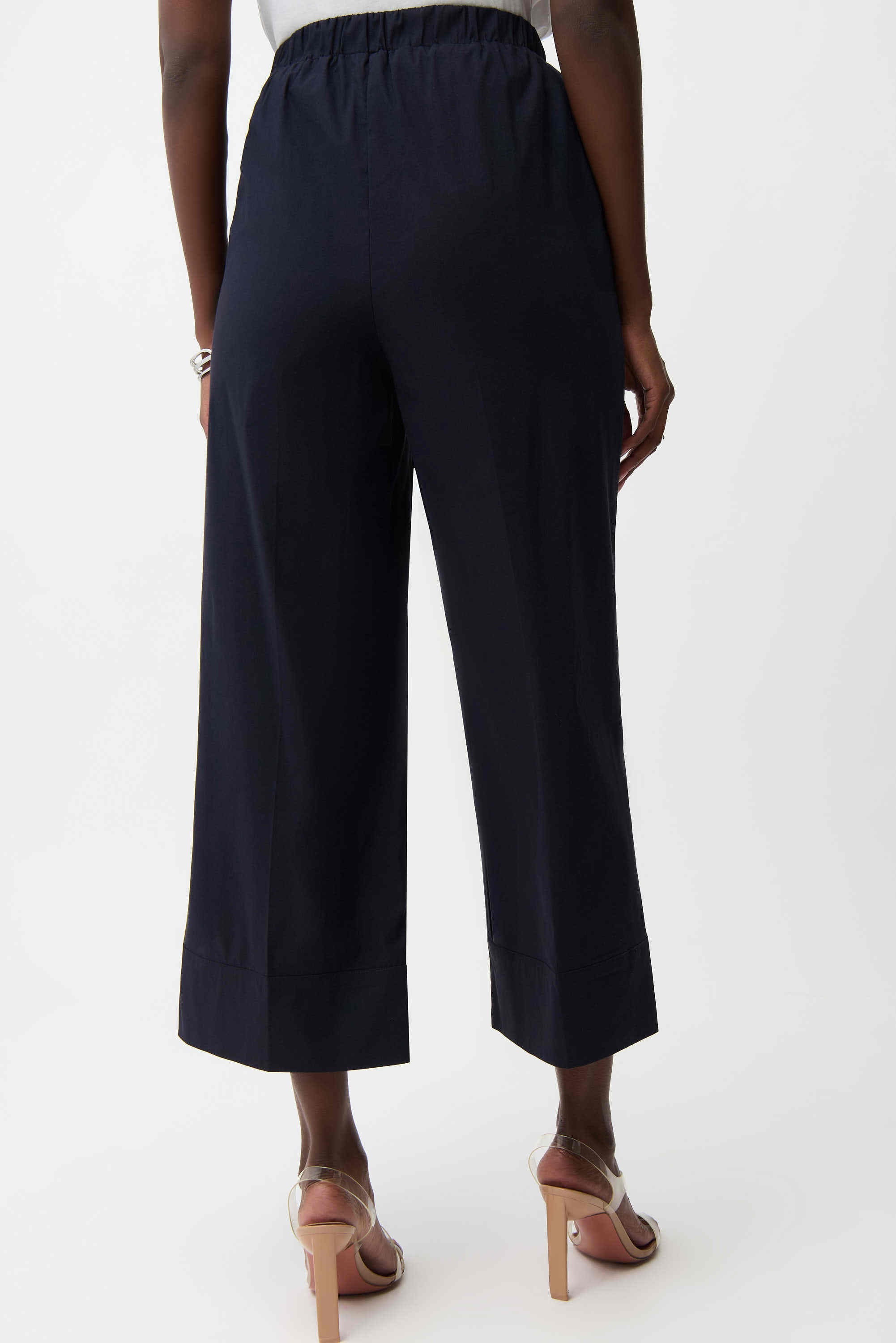 Stretch Poplin Culotte Pants