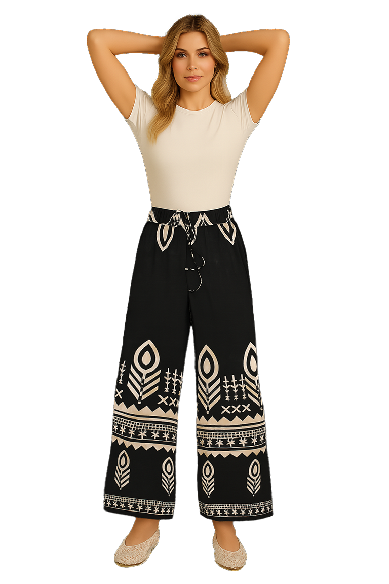 Wide-Leg Wide Pants