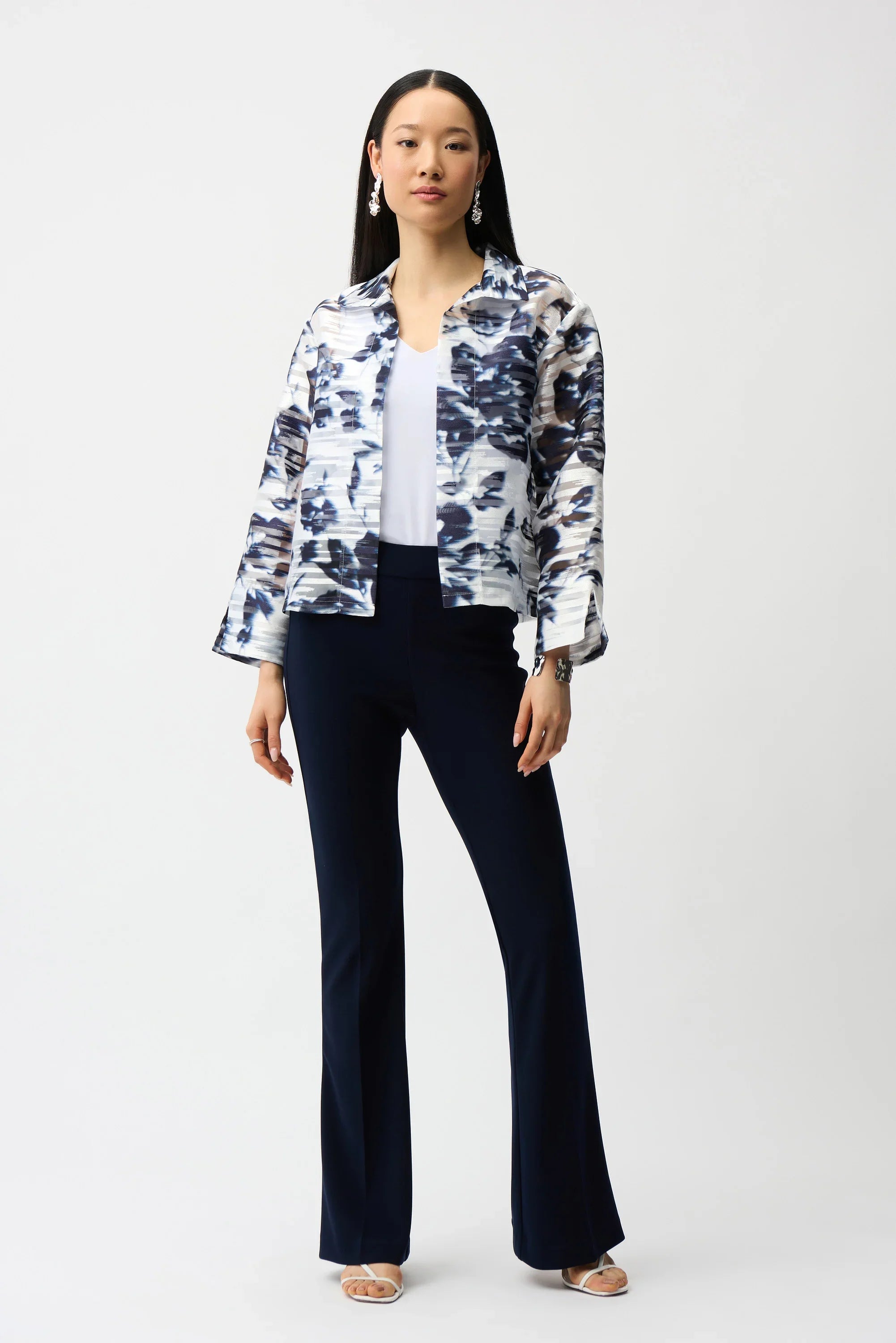 Floral Organza Trapeze Jacket