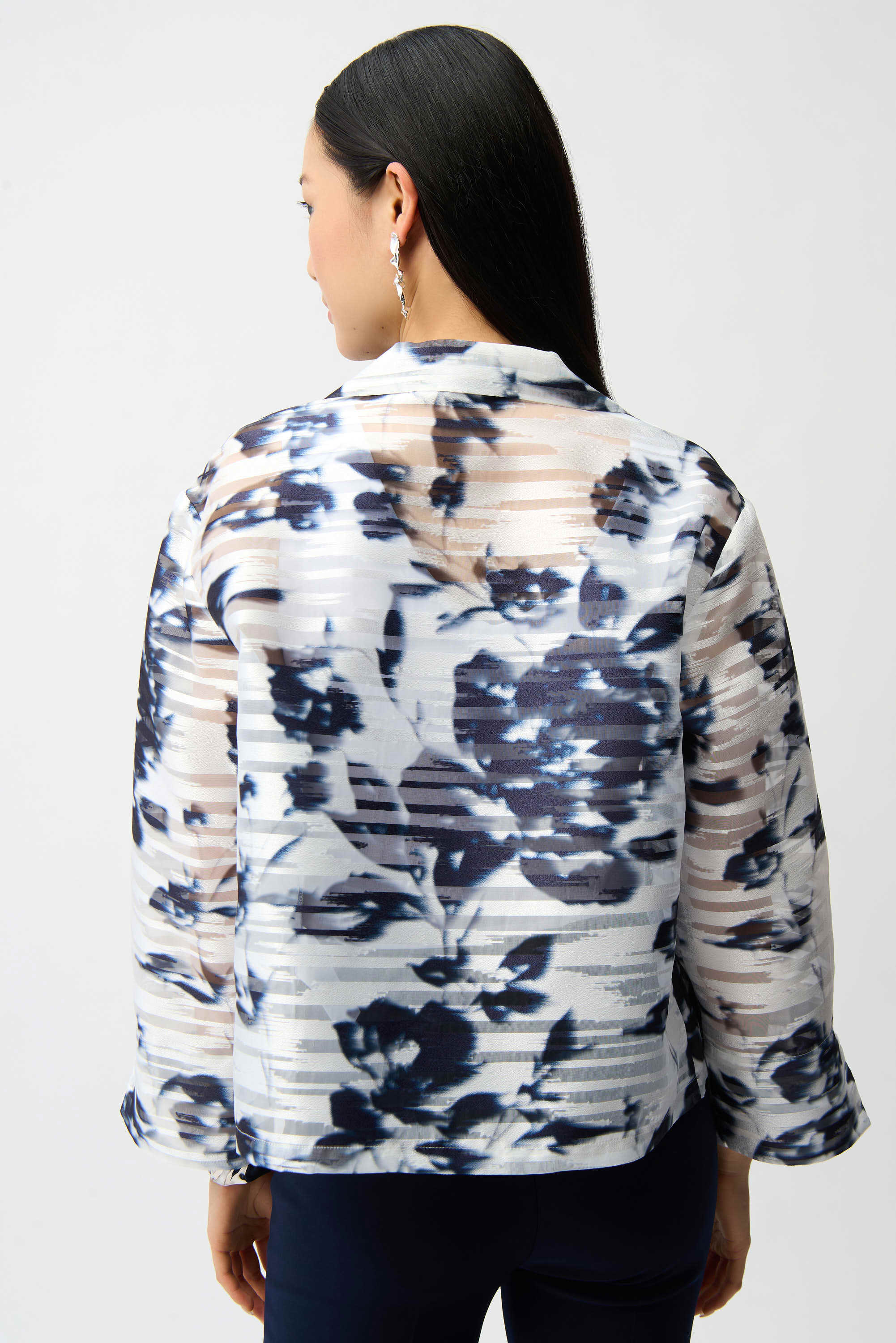 Floral Organza Trapeze Jacket