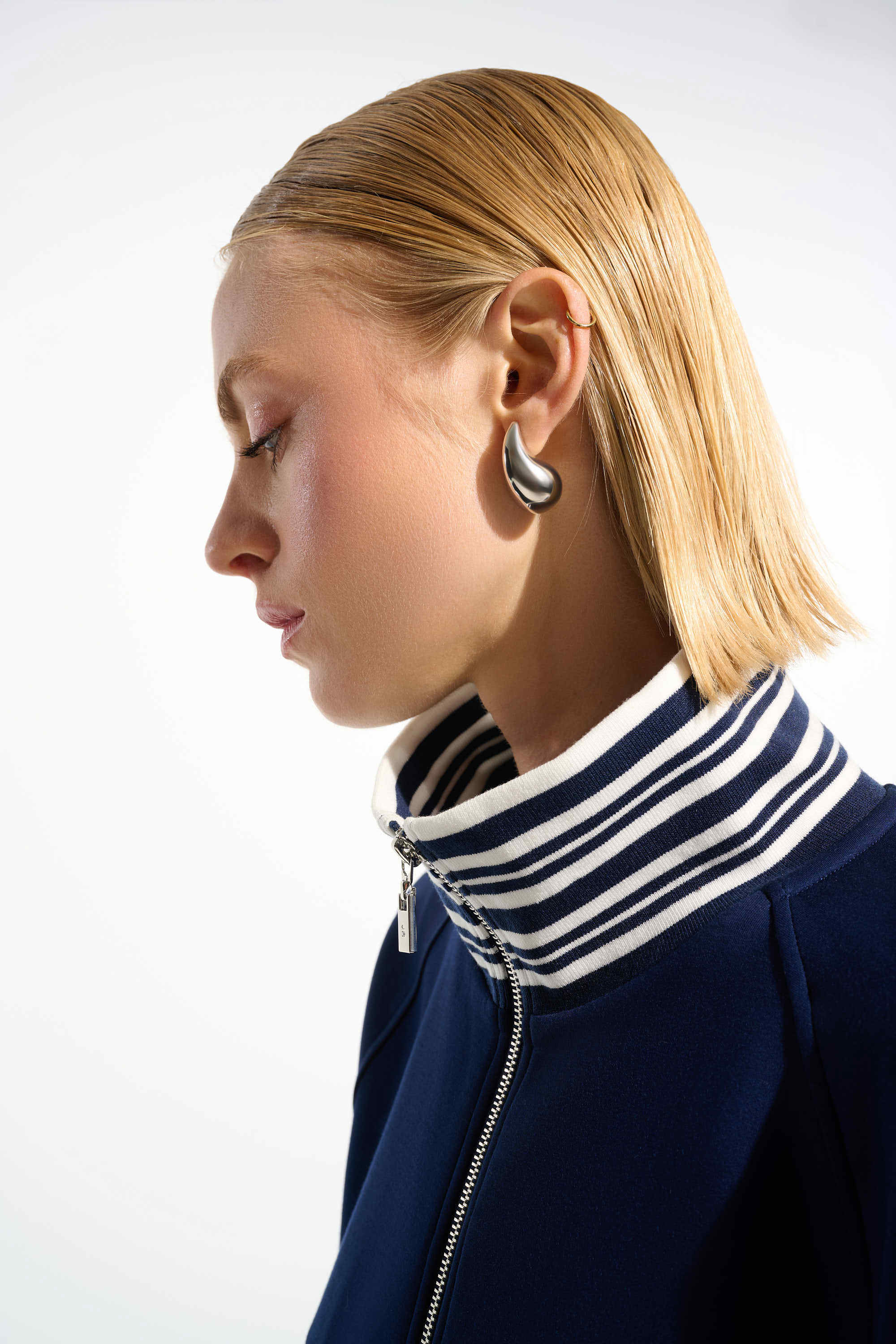Striped Rib Raglan Jacket