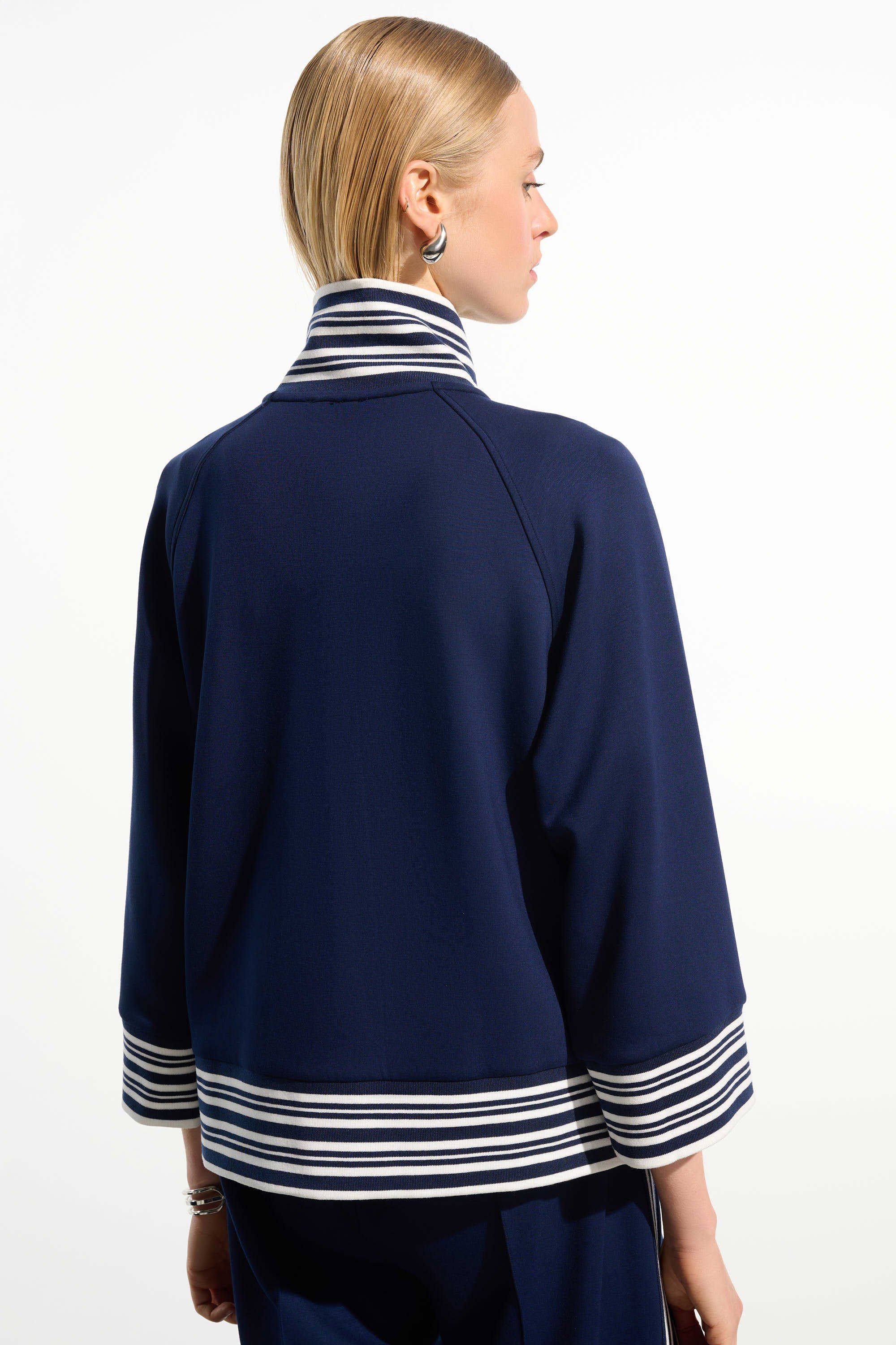 Striped Rib Raglan Jacket