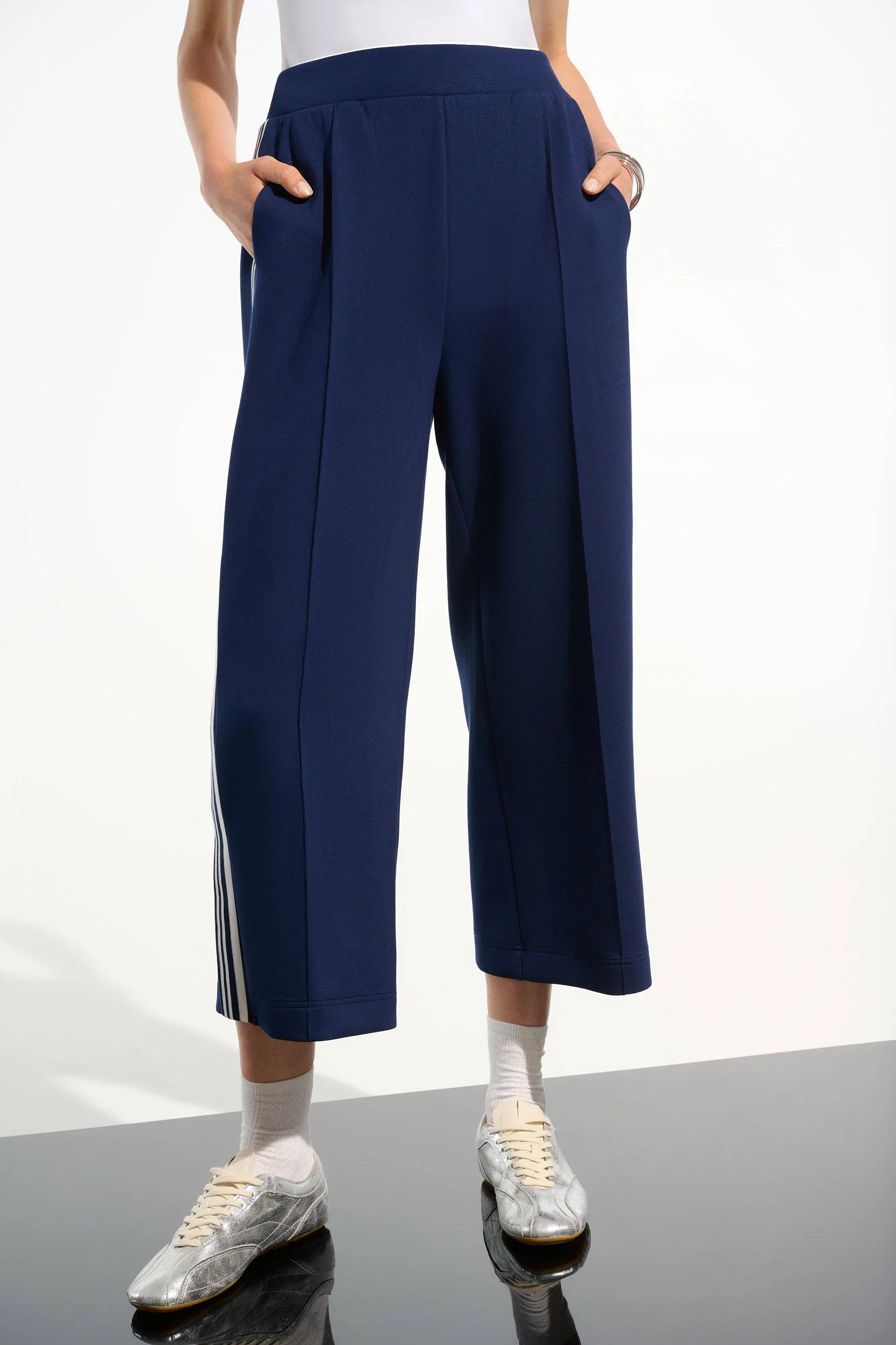 Side Stripe Culotte Pants