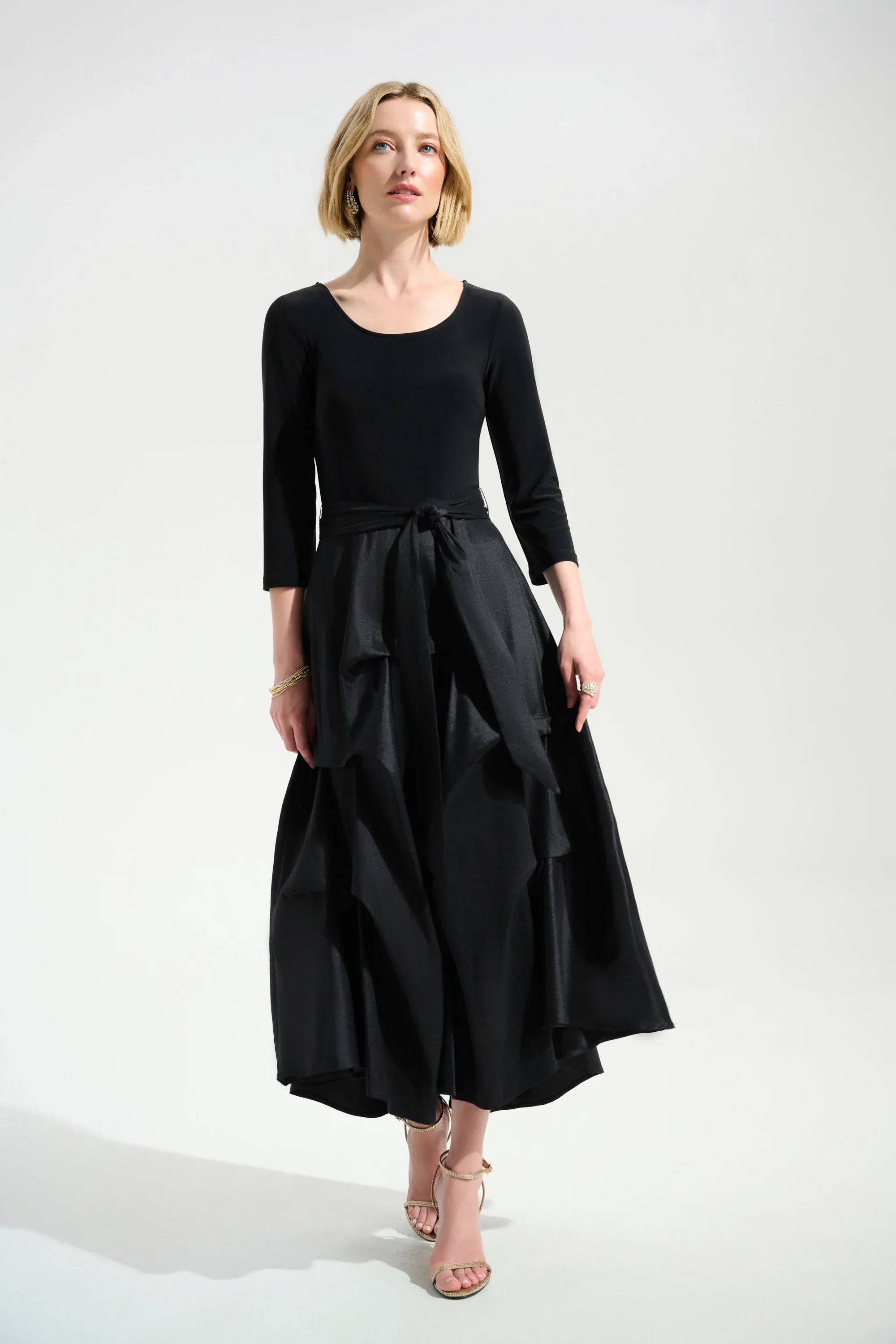 Taffeta Fit Flare Dress