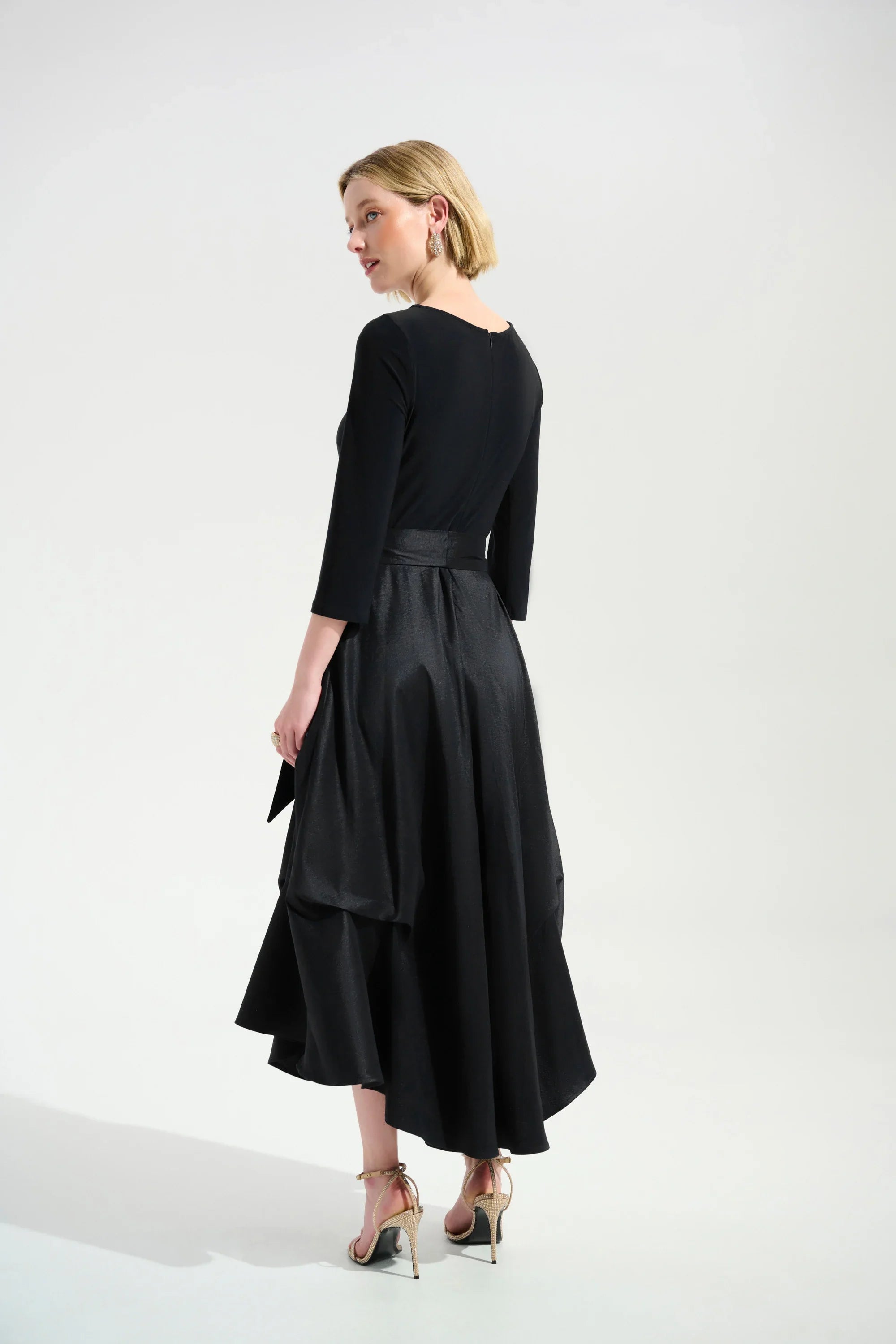 Taffeta Fit Flare Dress