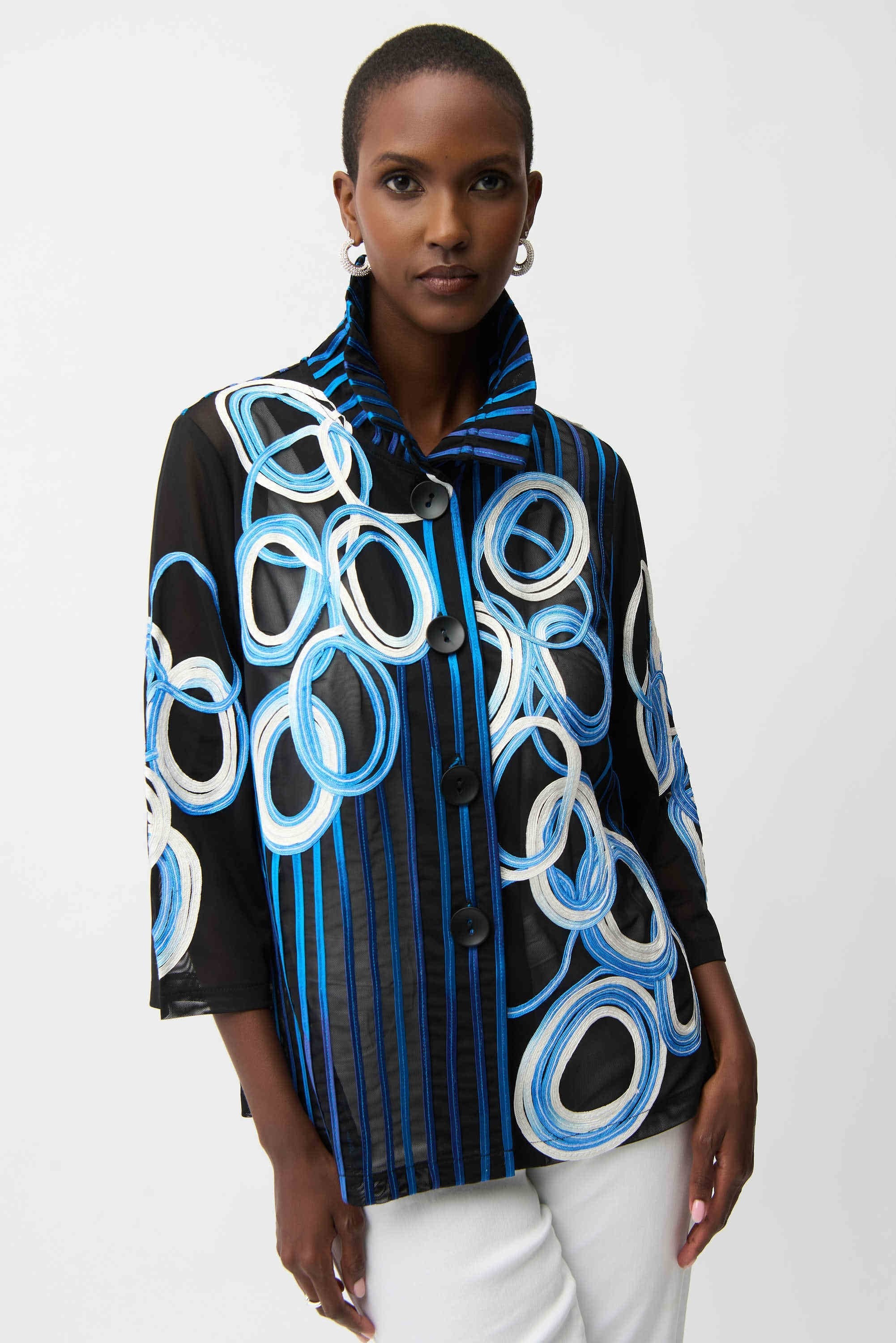 Midnight Mesh Soutache Jacket