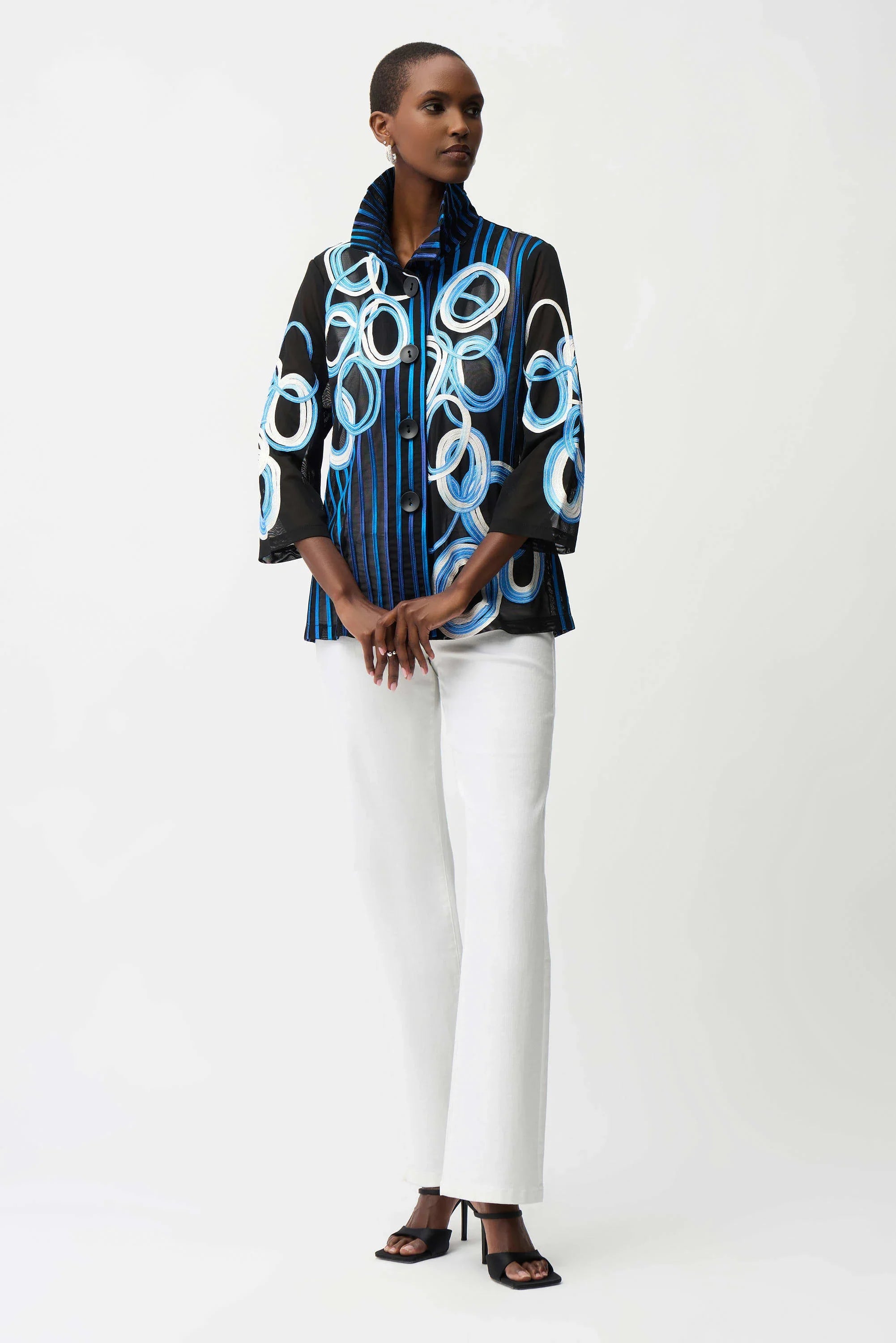 Midnight Mesh Soutache Jacket