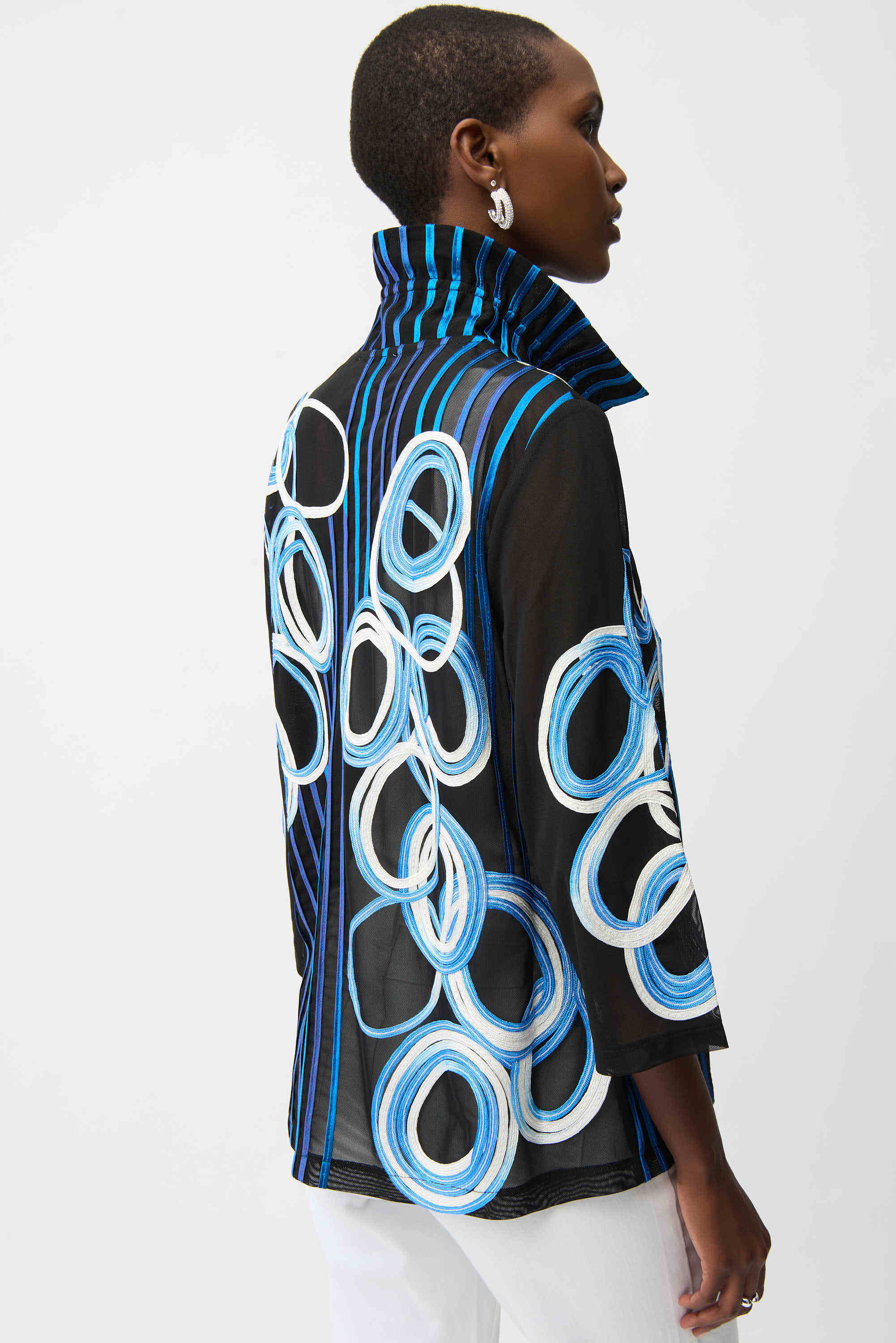 Midnight Mesh Soutache Jacket