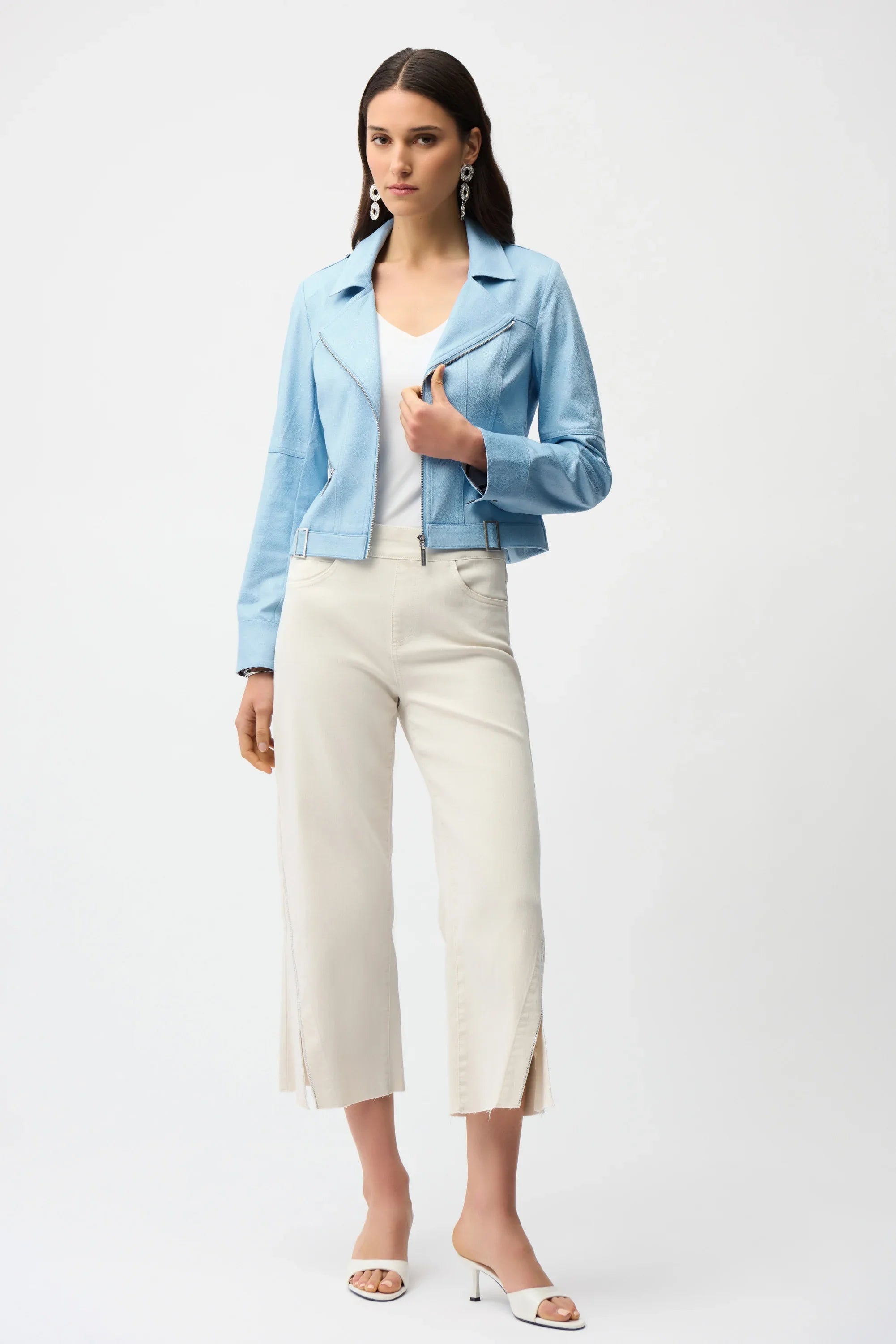 Foiled Faux Suede Jacket