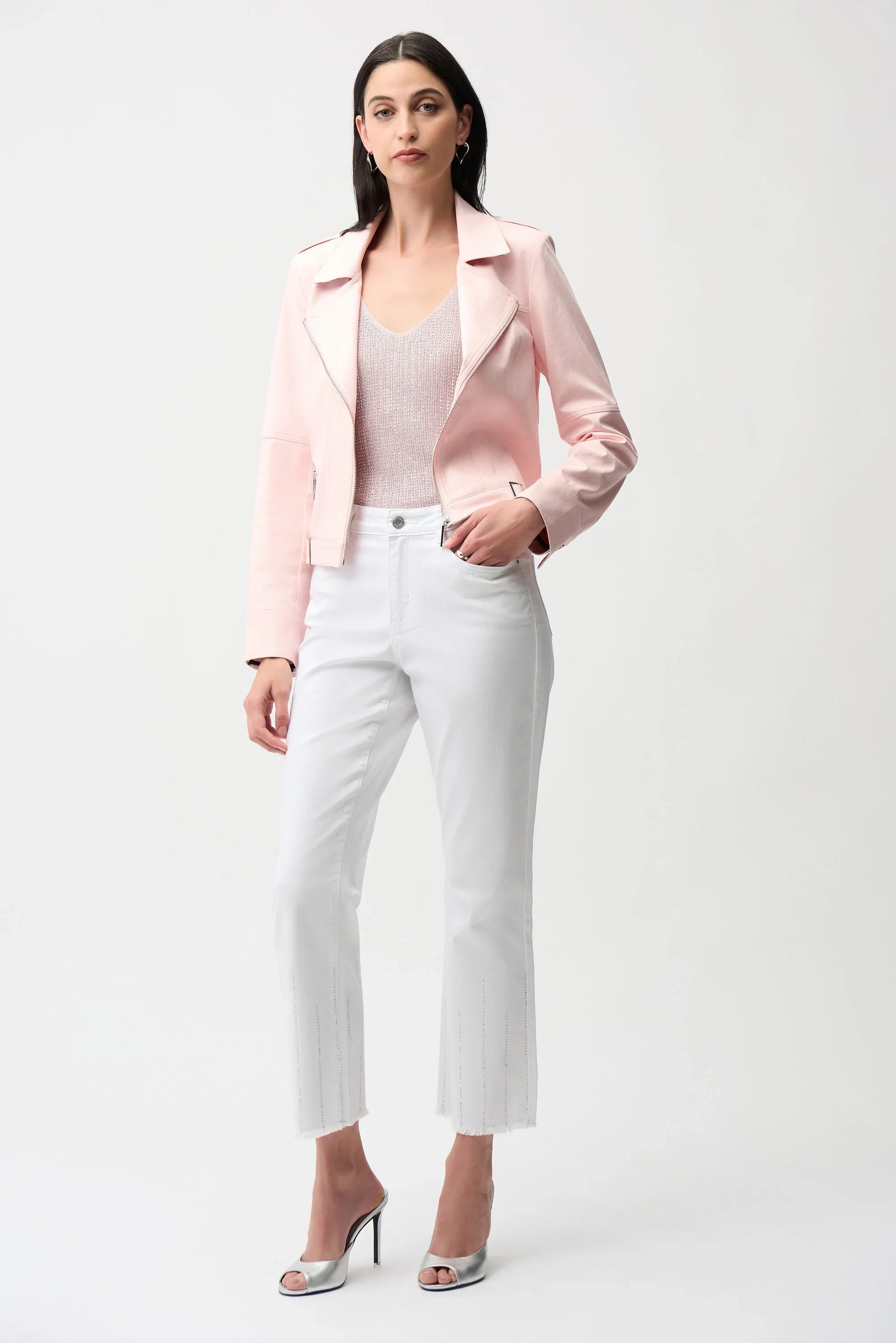 Foiled Faux Suede Jacket