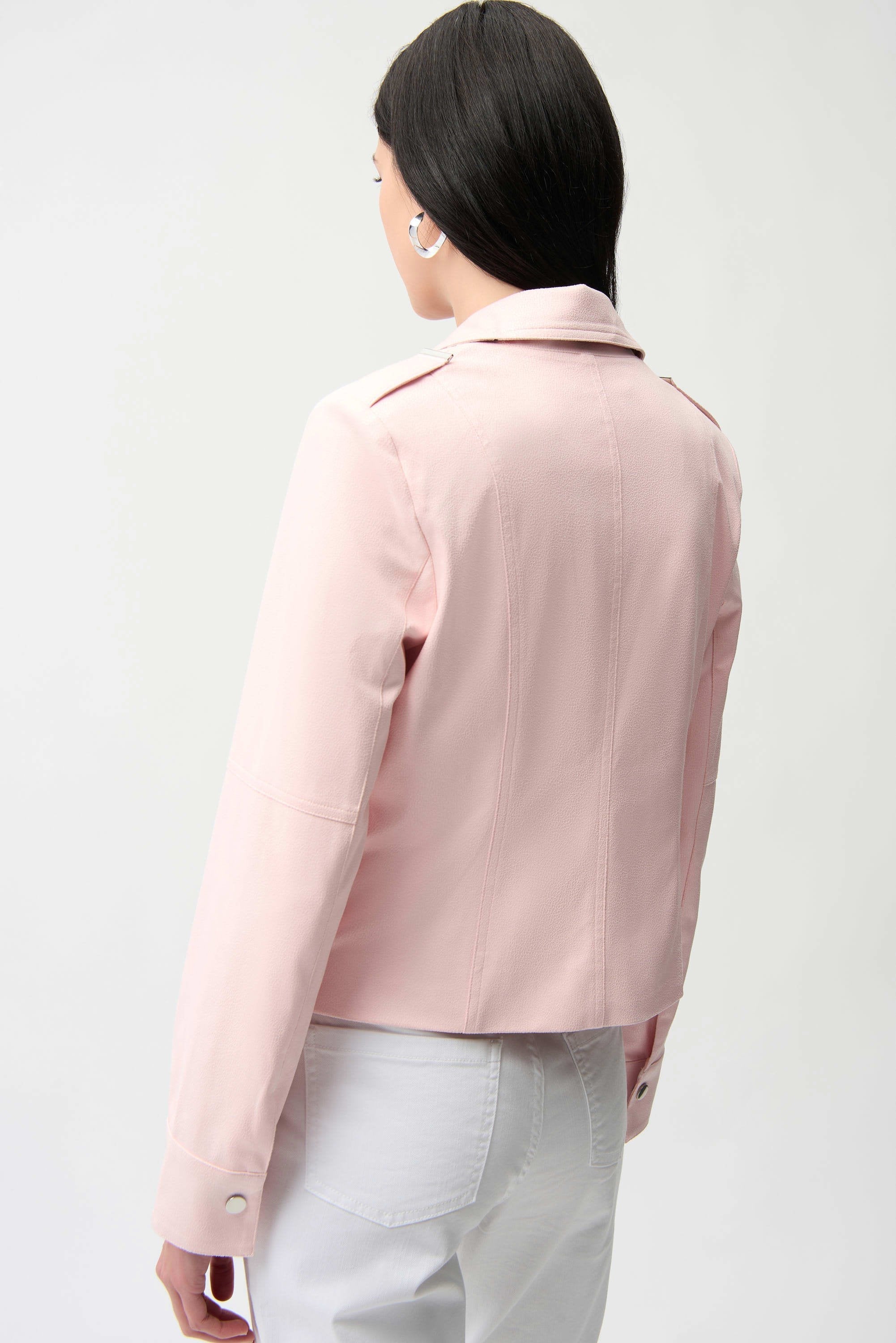 Foiled Faux Suede Jacket