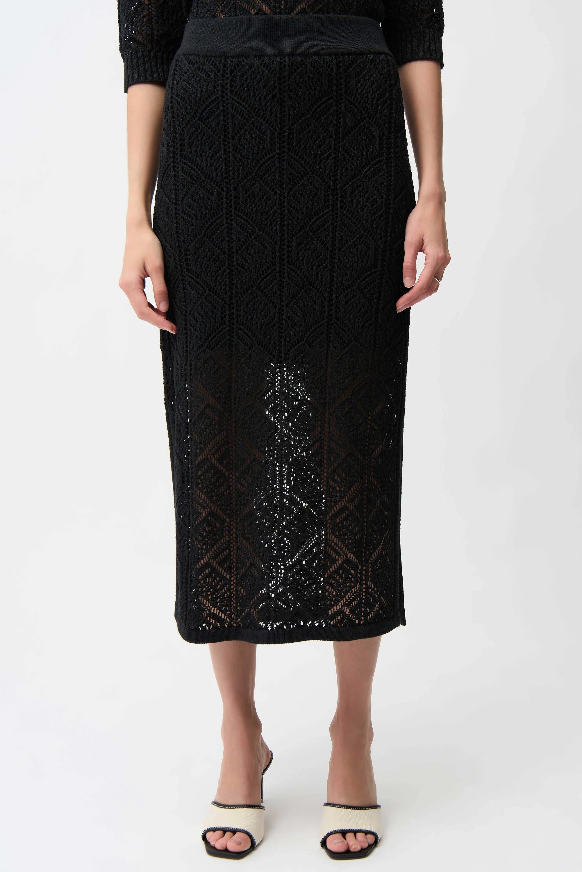 Pencil Open Stitch Skirt